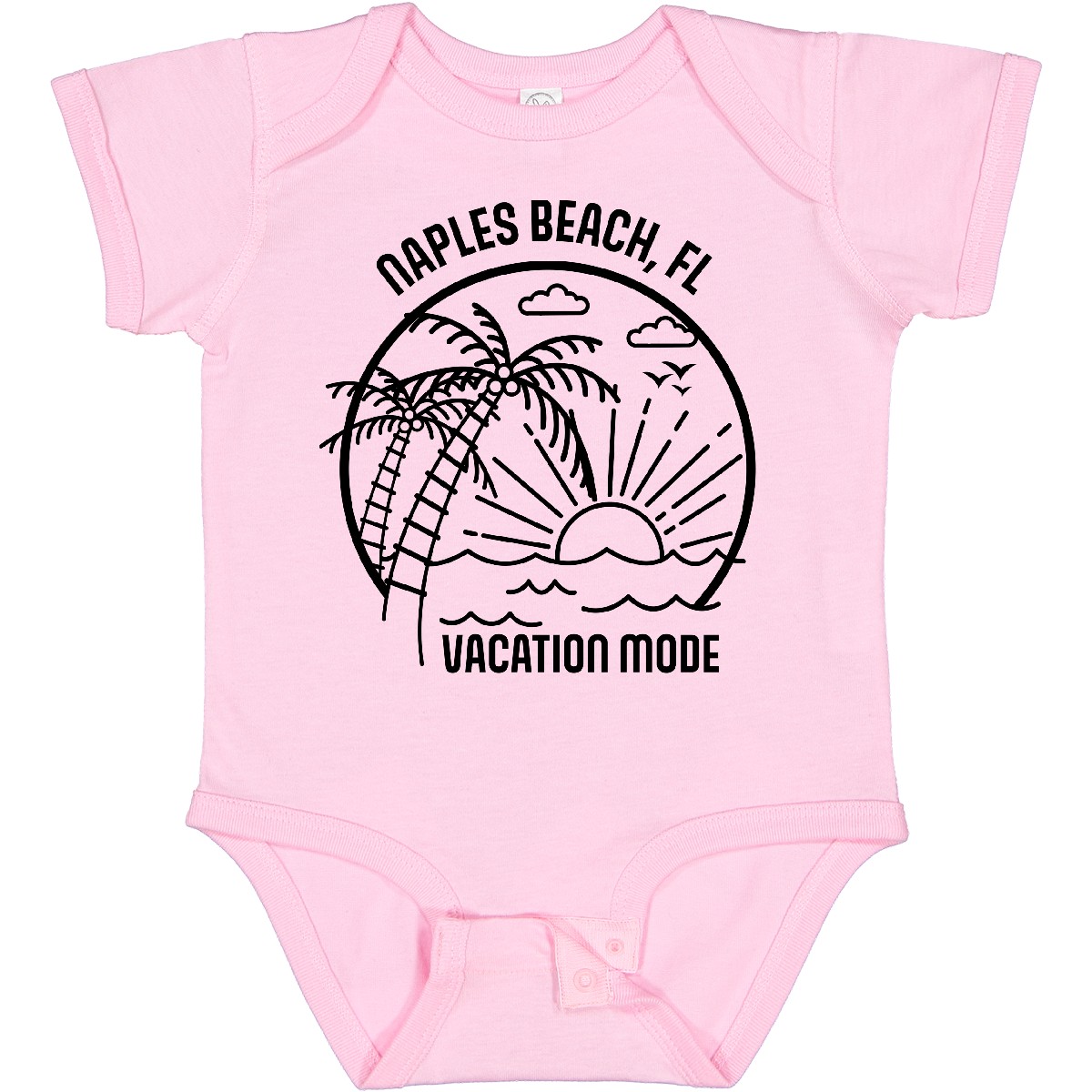 Inktastic Summer Vacation Mode Naples Beach Florida Baby Bodysuit Sunshine Fun - Bild 9 von 13