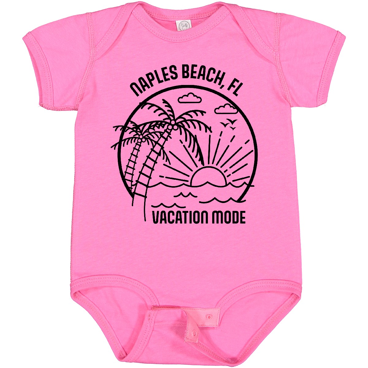 Inktastic Summer Vacation Mode Naples Beach Florida Baby Bodysuit Sunshine Fun - Bild 10 von 13