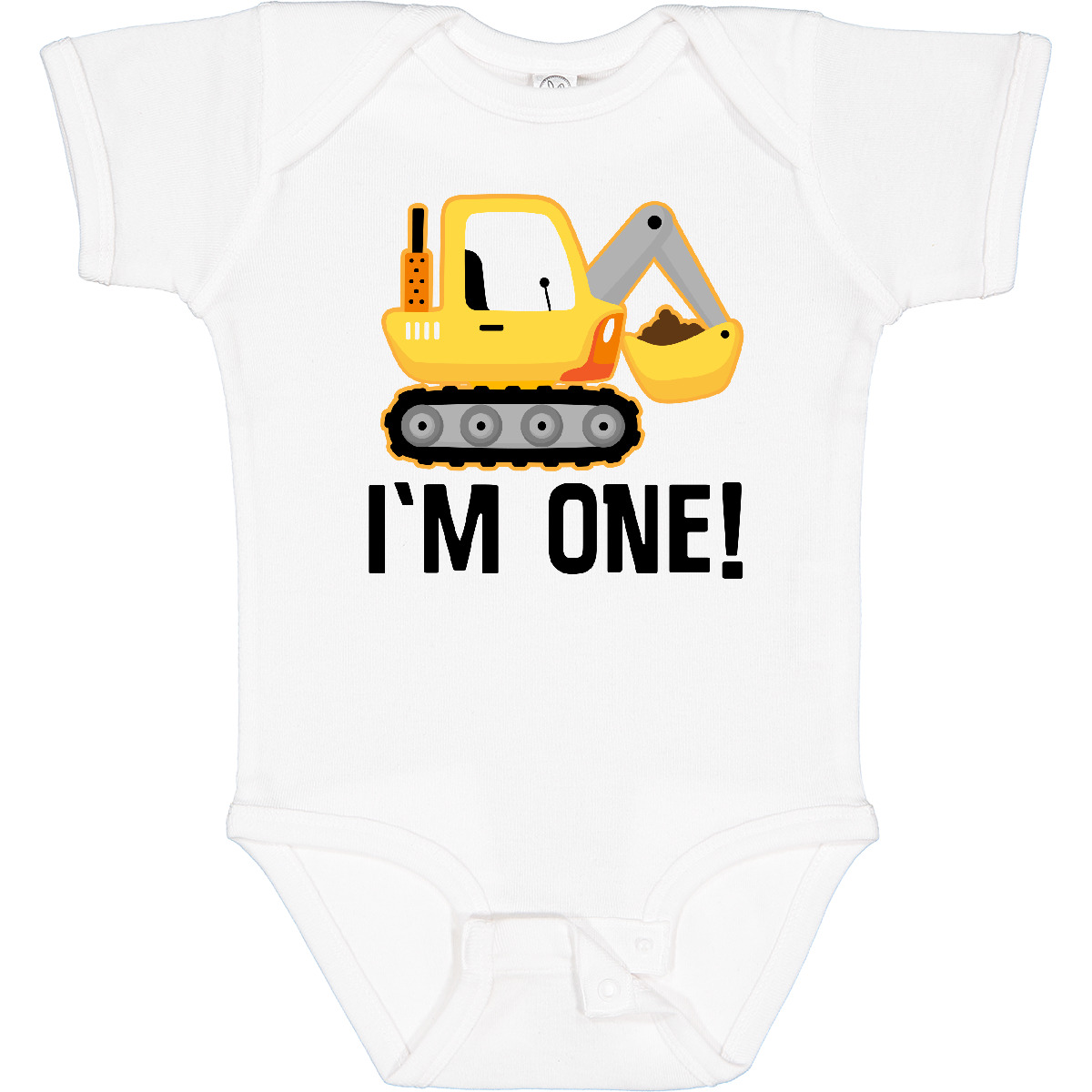 Inktastic 1st Birthday Construction Truck Boy Outfit Baby Bodysuit 1 Year Old - Picture 10 of 10