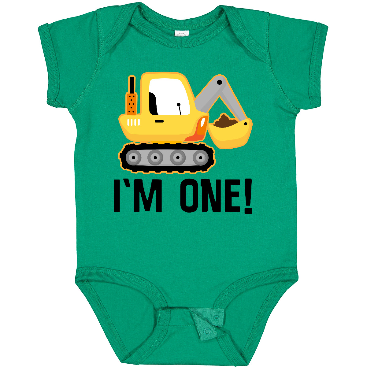 Inktastic 1st Birthday Construction Truck Boy Outfit Baby Bodysuit 1 Year Old - Picture 6 of 10