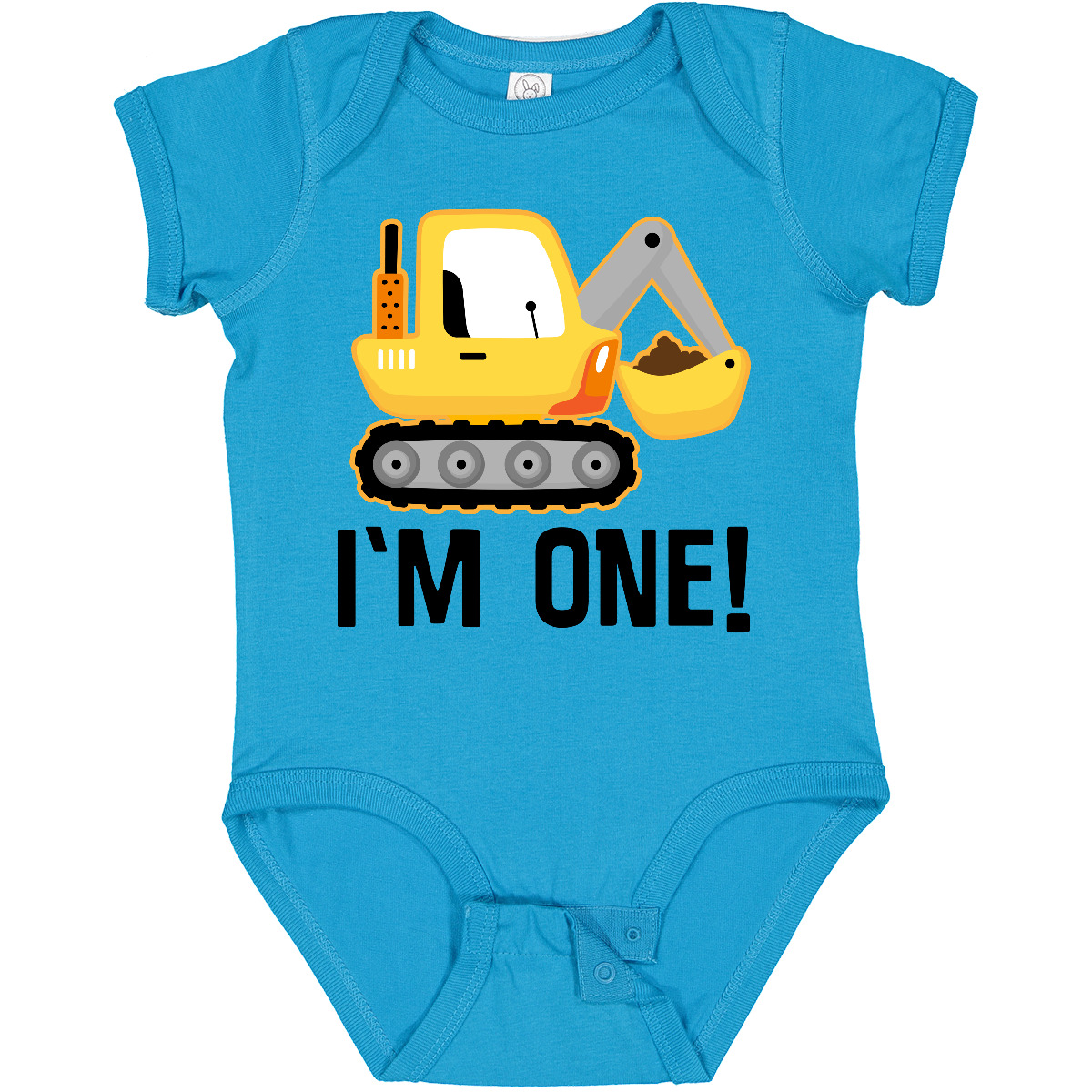 Inktastic 1st Birthday Construction Truck Boy Outfit Baby Bodysuit 1 Year Old - Picture 9 of 10