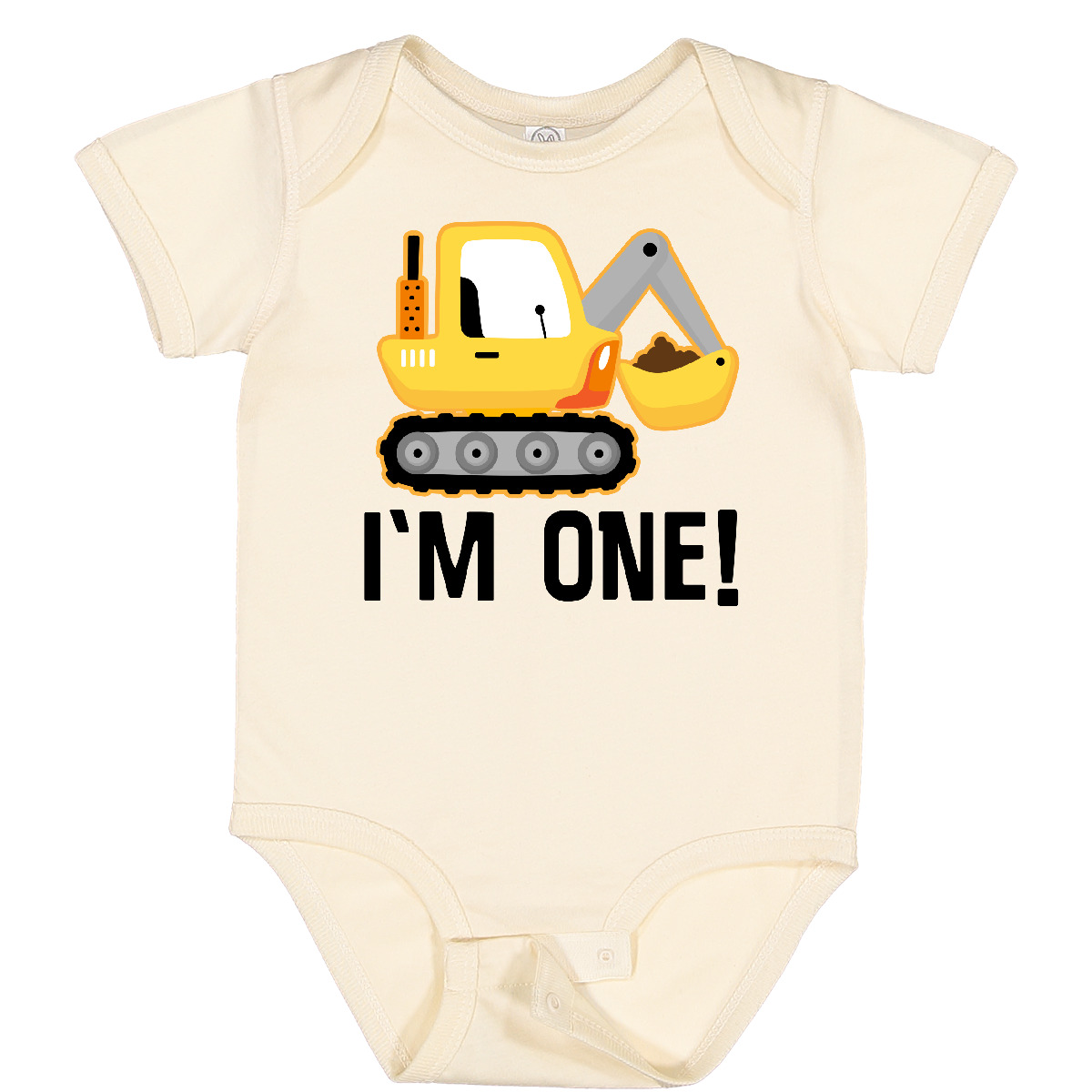 Inktastic 1st Birthday Construction Truck Boy Outfit Baby Bodysuit 1 Year Old - Picture 7 of 10
