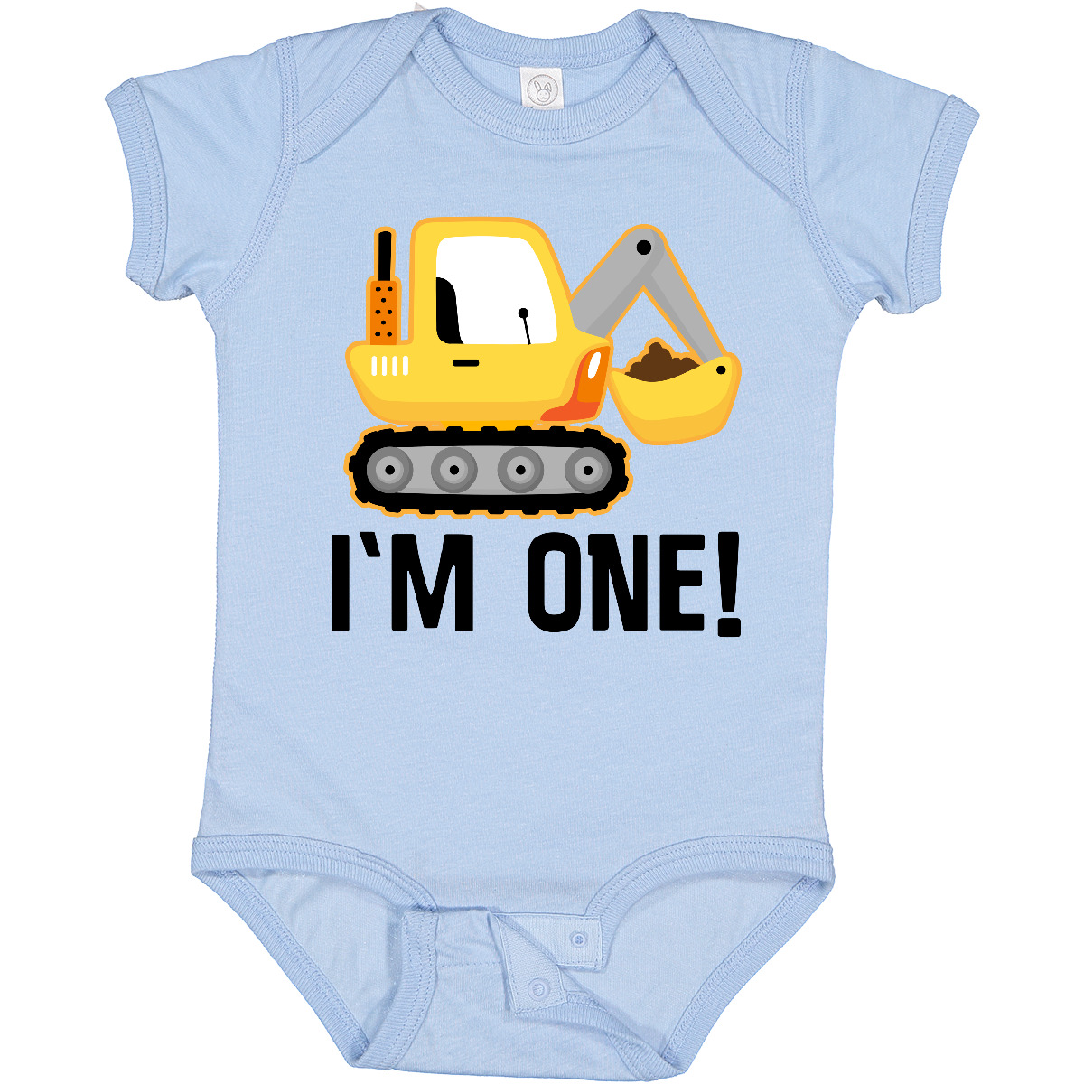 Inktastic 1st Birthday Construction Truck Boy Outfit Baby Bodysuit 1 Year Old - Picture 4 of 10
