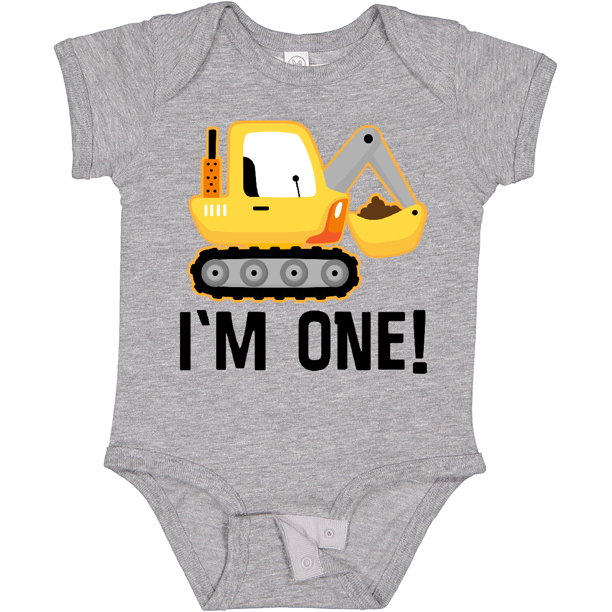Inktastic 1st Birthday Construction Truck Boy Outfit Baby Bodysuit 1 Year Old - Picture 5 of 10