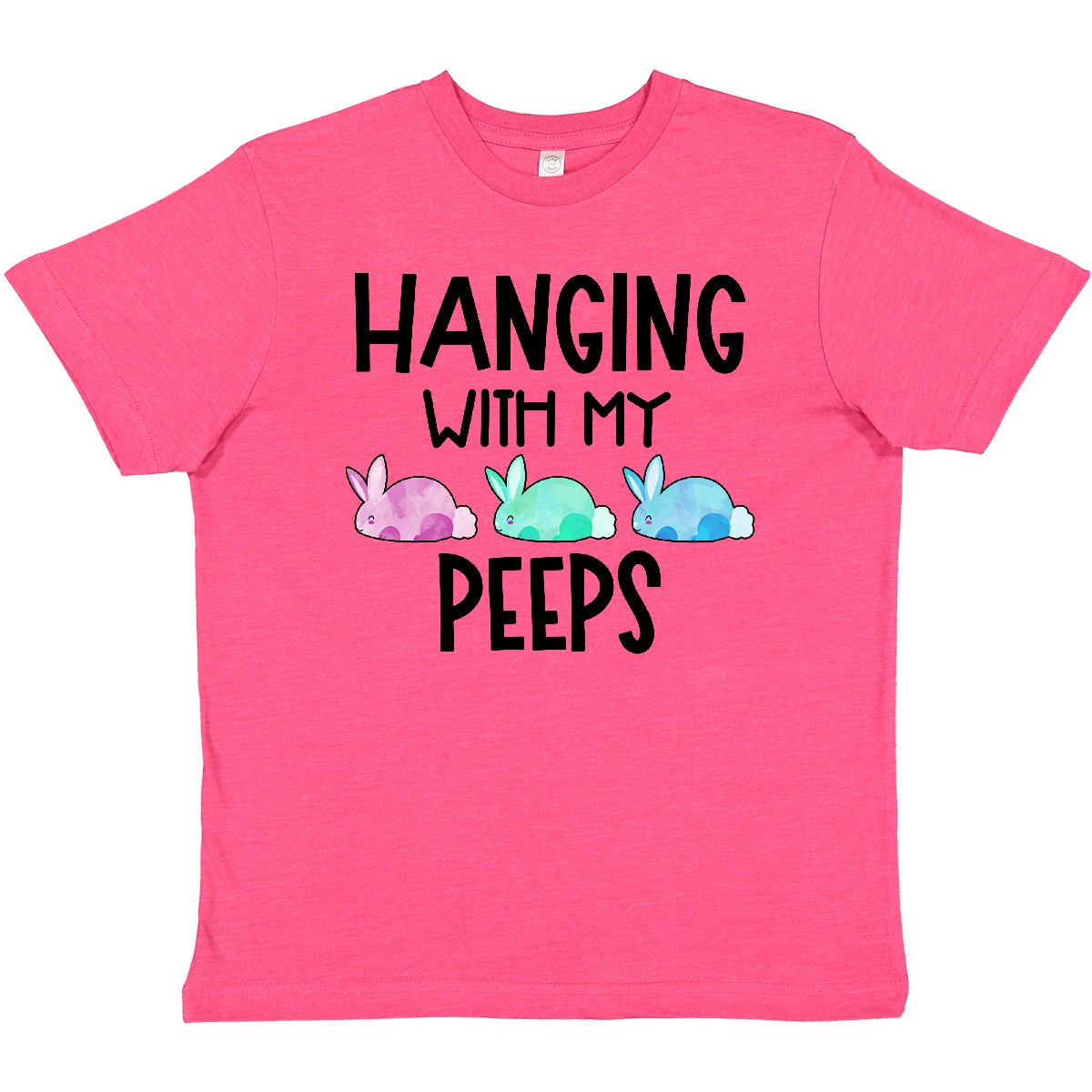 Inktastic Easter Hanging With My Peeps Pastel Bunnies Youth T-Shirt Happy April - Picture 8 of 9