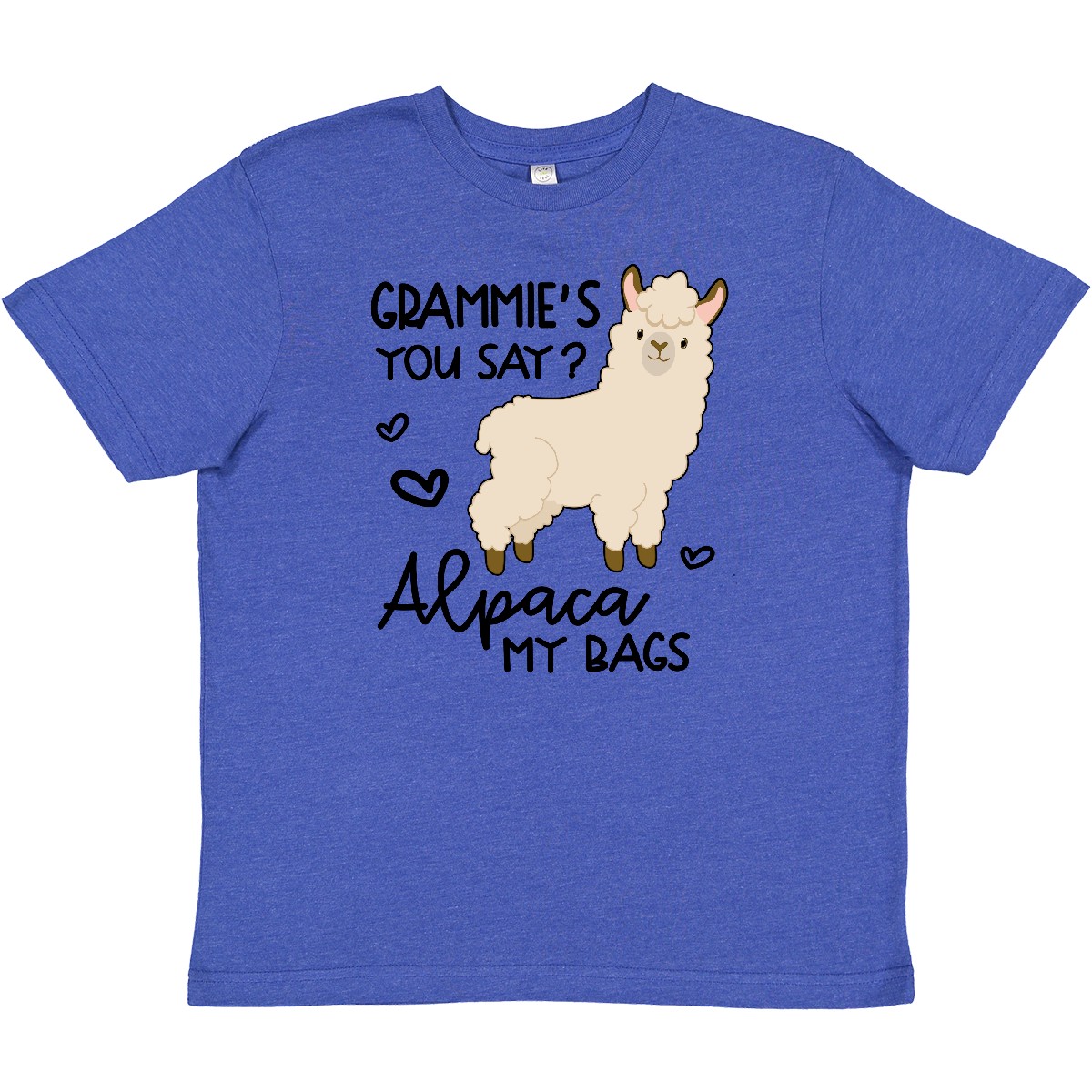 Inktastic Grammie's You Say Alpaca My Bags Youth T-Shirt Animals Llama Grandmas - Picture 7 of 8