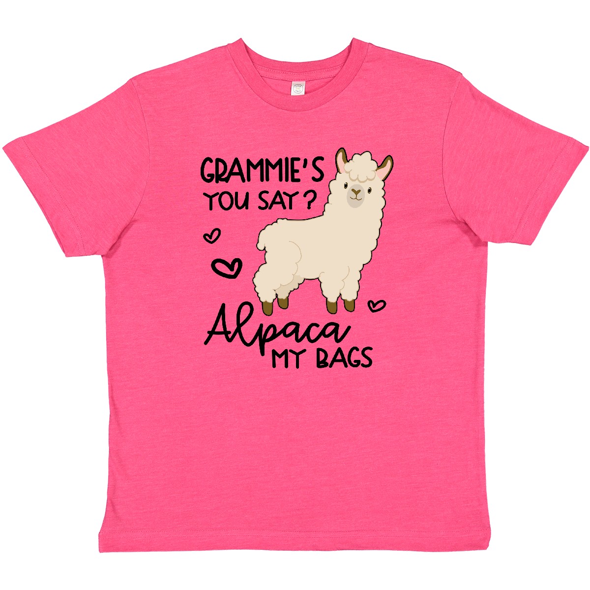 Inktastic Grammie's You Say Alpaca My Bags Youth T-Shirt Animals Llama Grandmas - Picture 6 of 8
