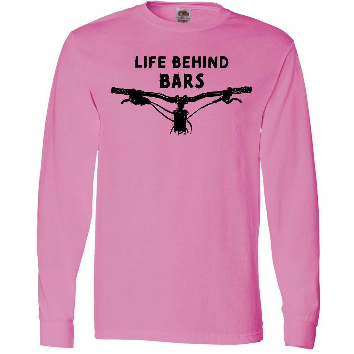 Inktastic Life Behind Bars Mountainbike Langarmshirt Camping Hobbys Tee - Bild 2 von 5