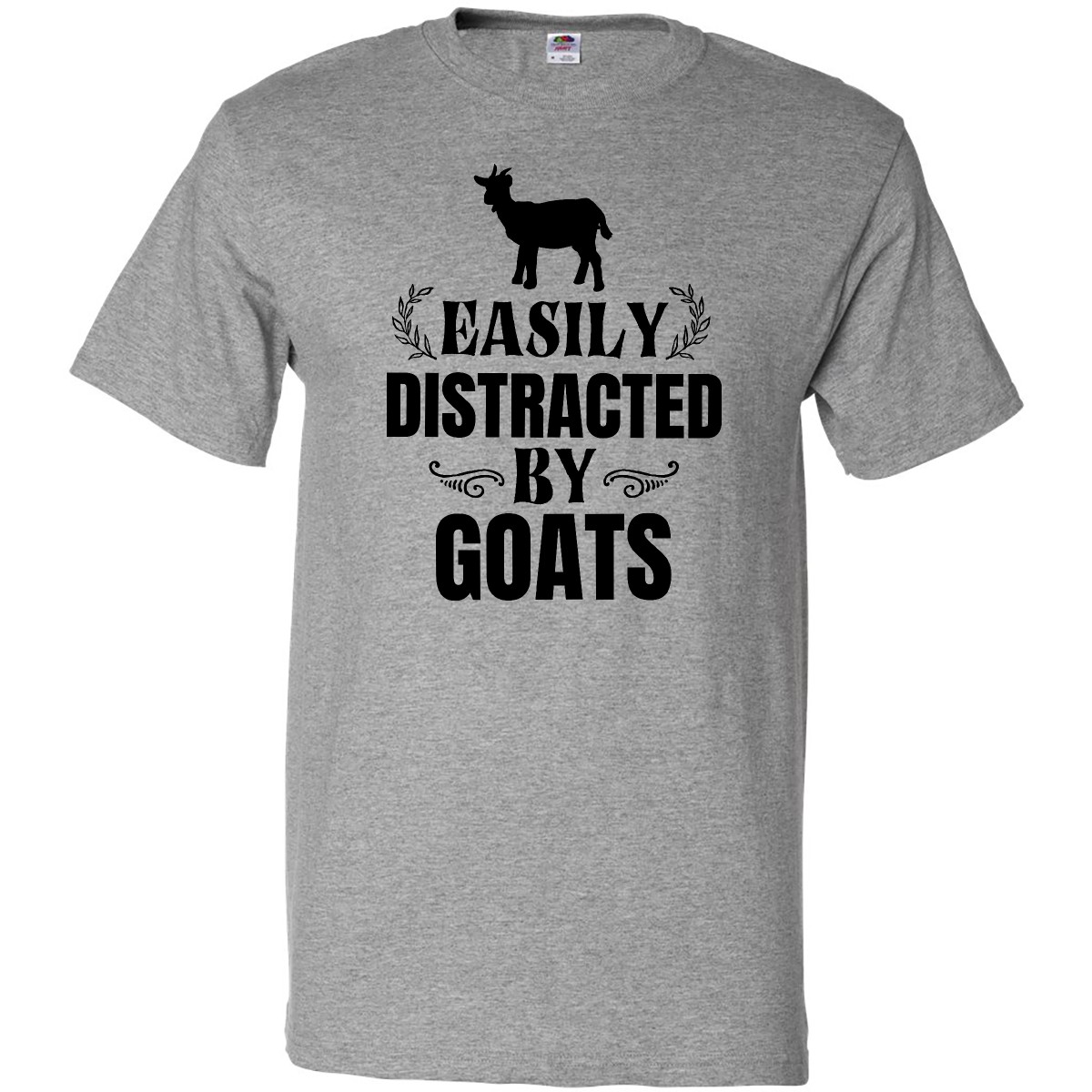 Inktastic Easily Distracted By Goats T-Shirt Animals Pet I Lover Family Funny - Picture 4 of 12