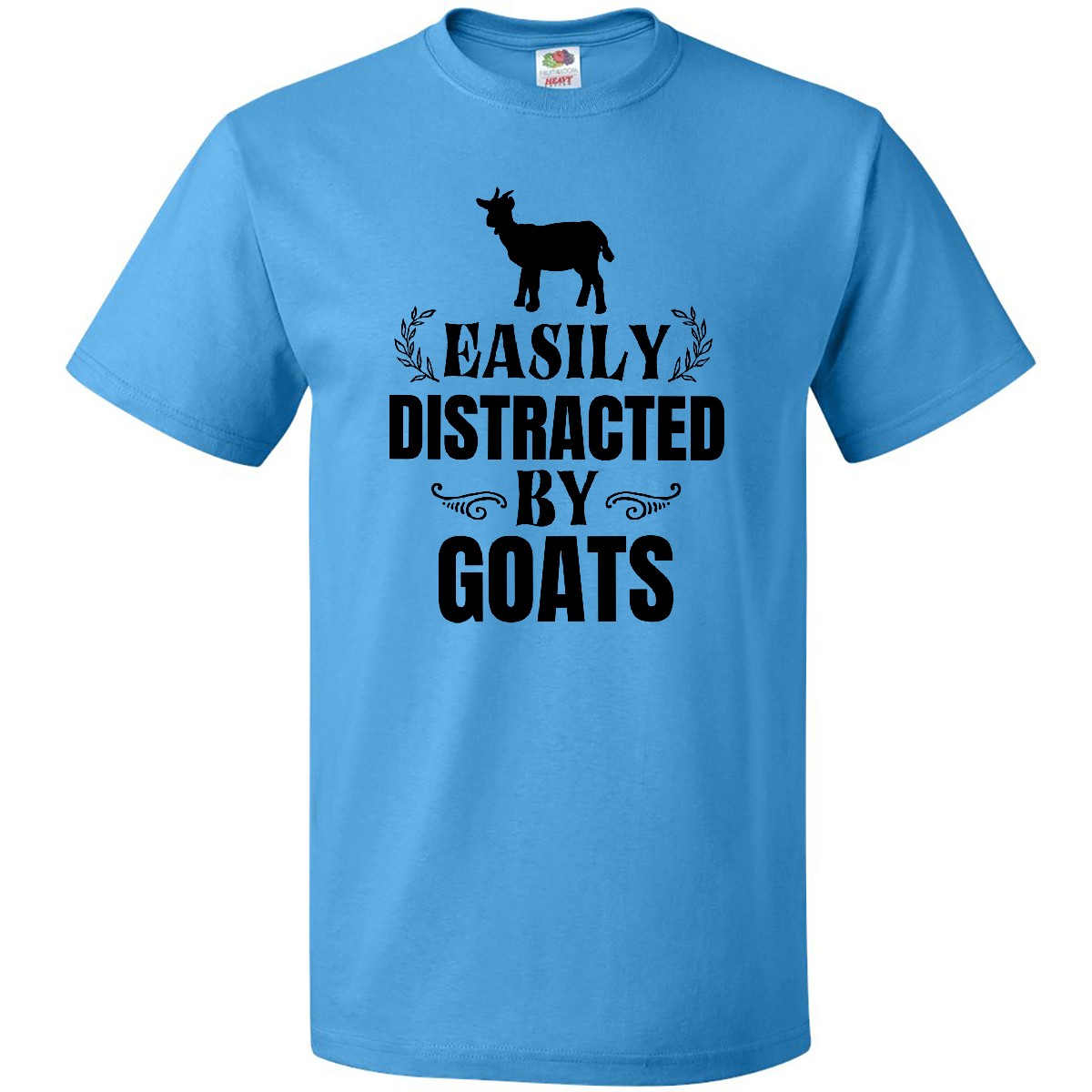 Inktastic Easily Distracted By Goats T-Shirt Animals Pet I Lover Family Funny - Picture 7 of 12