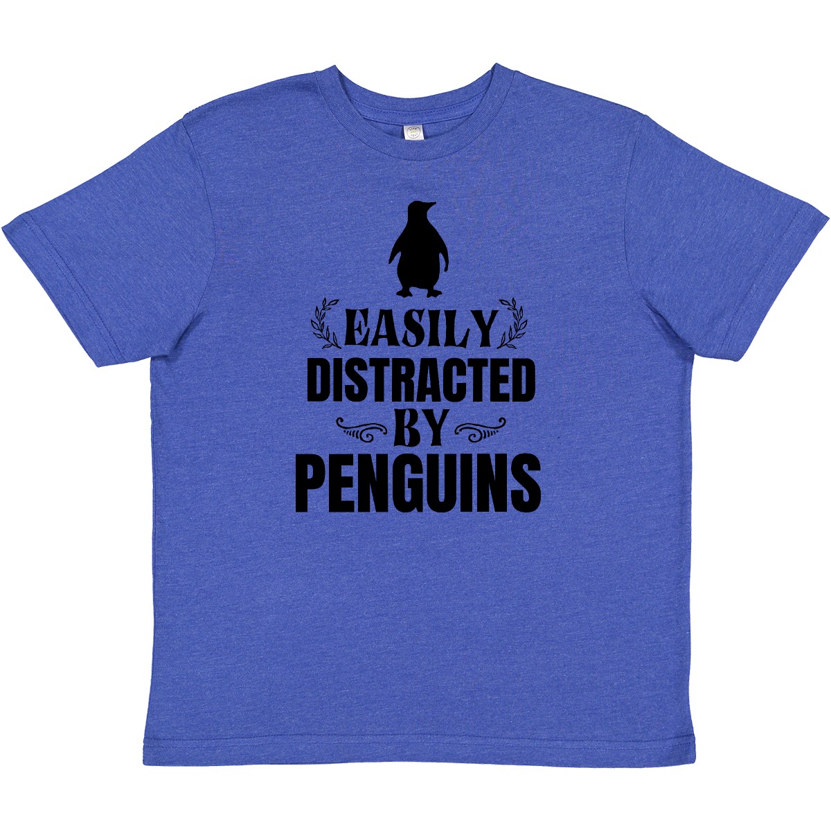 Inktastic Easily Distracted By Penguins Youth T-Shirt Animals Pet I Lover Funny - Bild 9 von 9
