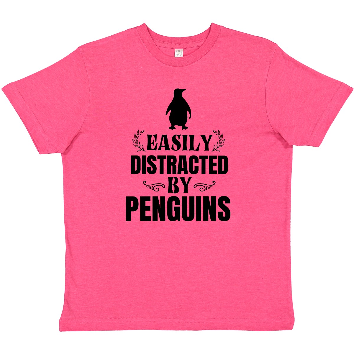 Inktastic Easily Distracted By Penguins Youth T-Shirt Animals Pet I Lover Funny - Bild 8 von 9