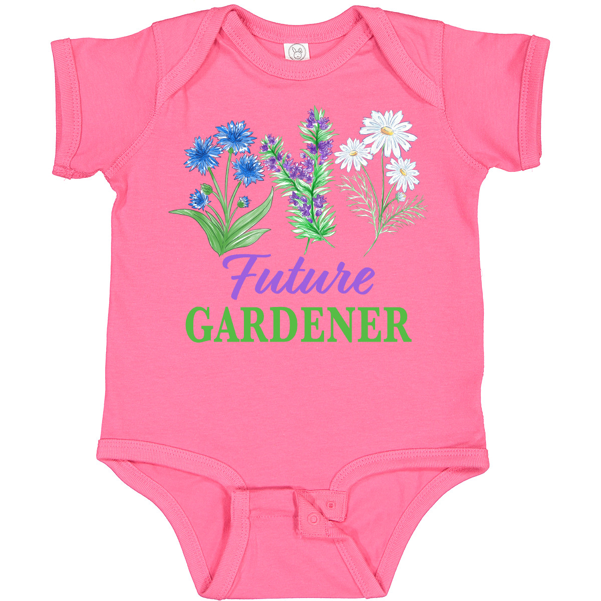Inktastic Future Gardener Baby Body Blumen Flower Free Spirit Garten Bauer - Bild 3 von 9