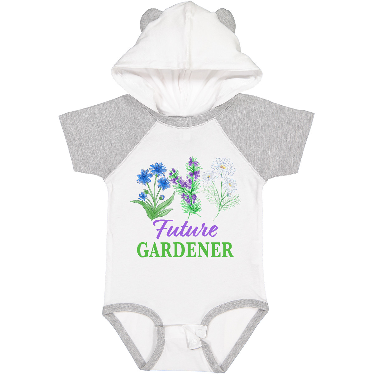 Inktastic Future Gardener Baby Body Blumen Flower Free Spirit Garten Bauer - Bild 9 von 9