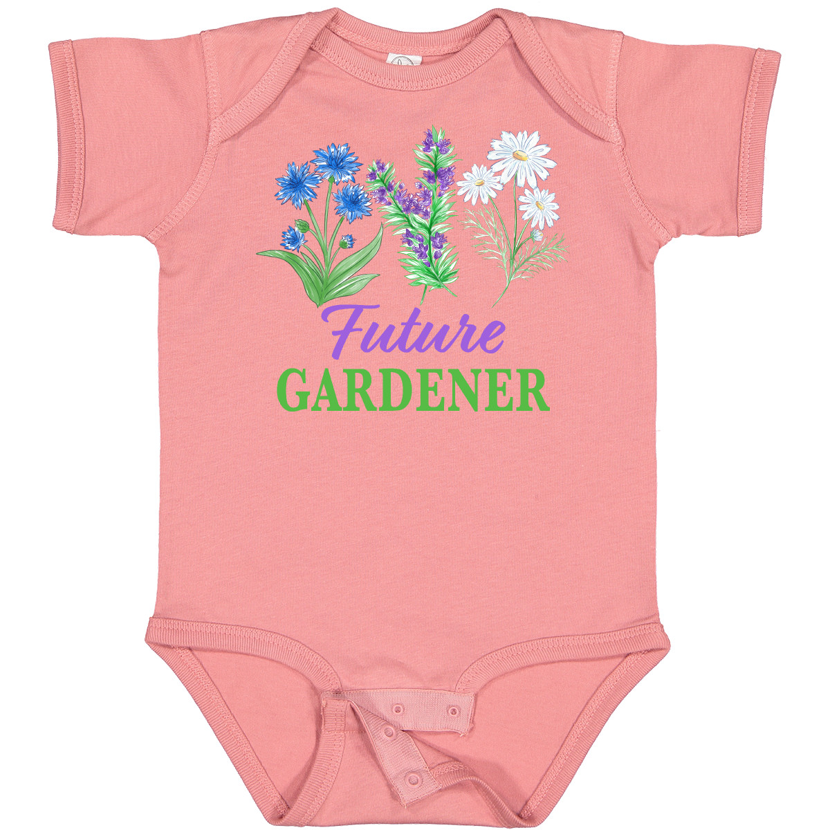 Inktastic Future Gardener Baby Body Blumen Flower Free Spirit Garten Bauer - Bild 4 von 9