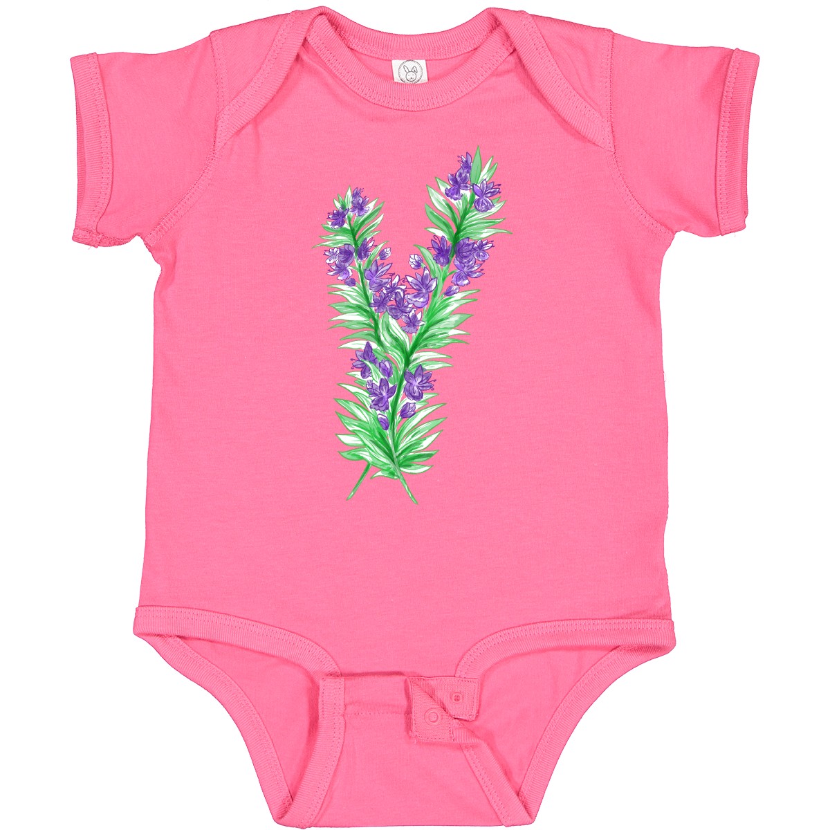 Inktastic Rosmarin Baby Body Blumen Flower Weide Garten Aquarell hübsch - Bild 3 von 7