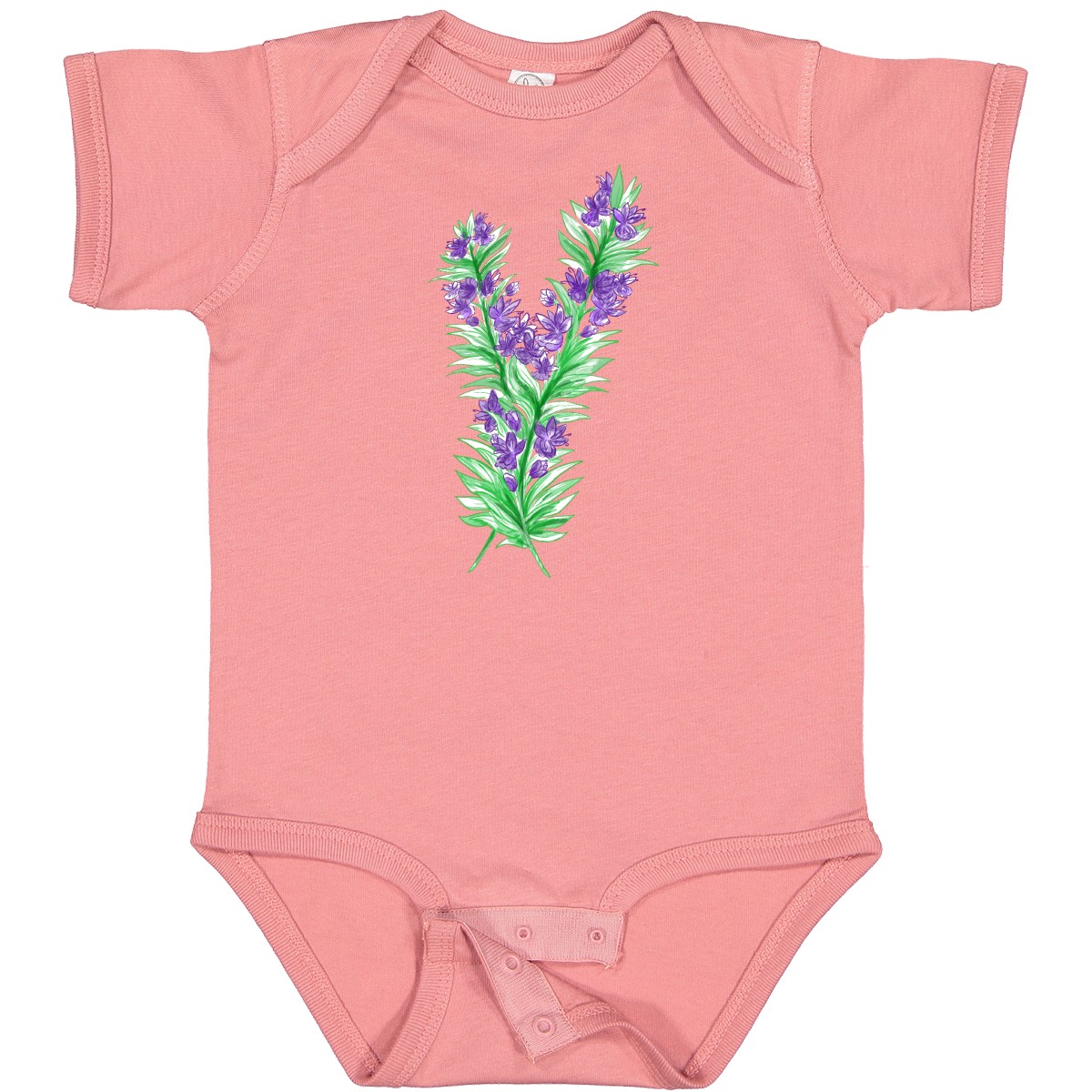 Inktastic Rosmarin Baby Body Blumen Flower Weide Garten Aquarell hübsch - Bild 4 von 7