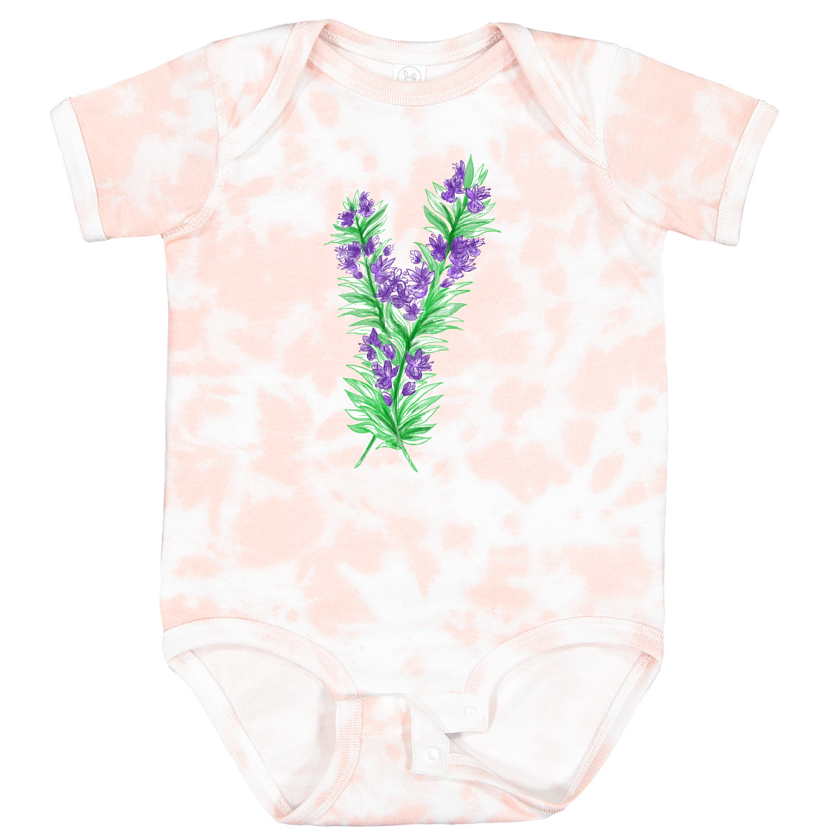 Inktastic Rosmarin Baby Body Blumen Flower Weide Garten Aquarell hübsch - Bild 7 von 7