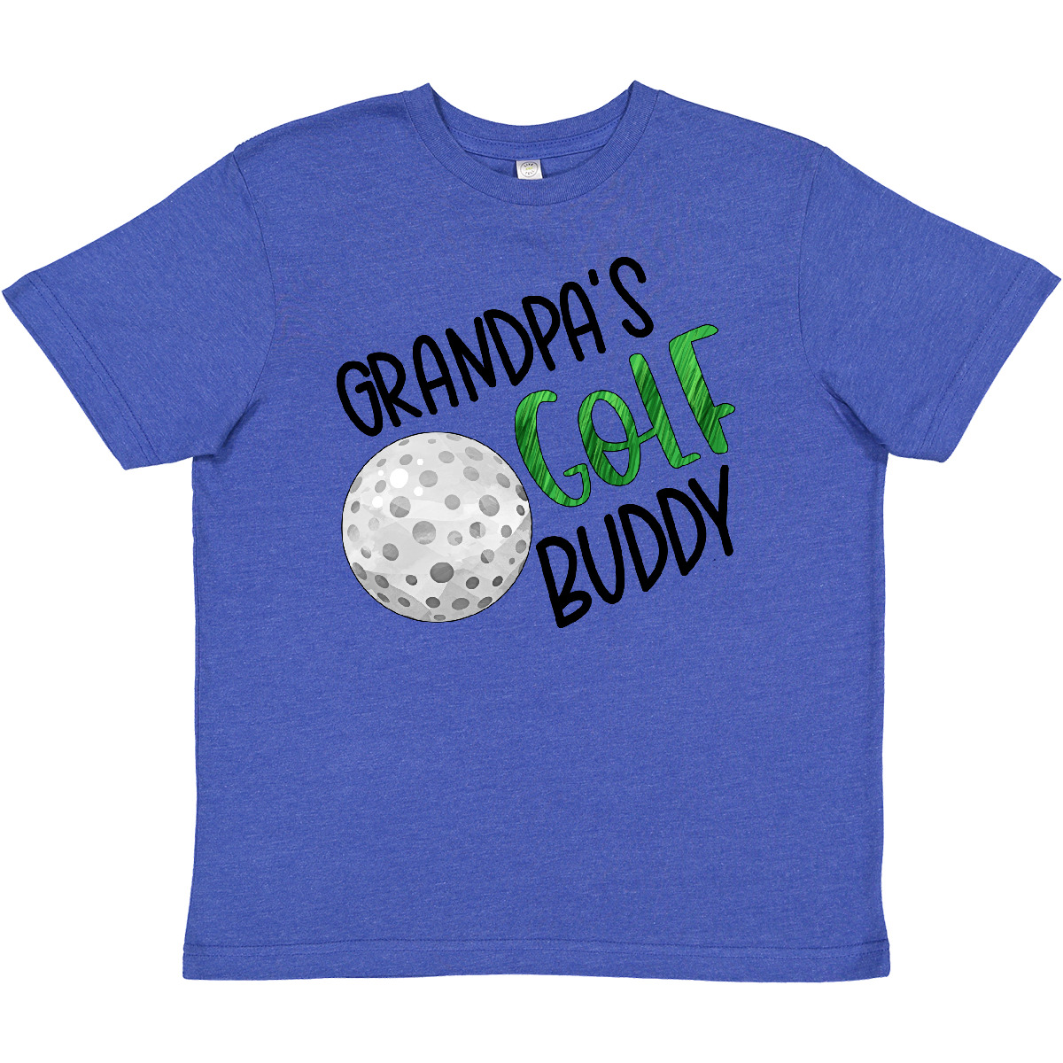 Inktastic Grandpa's Golf Buddy With Golf Ball Youth T-Shirt Fathers Day Kids Fun - Picture 5 of 5