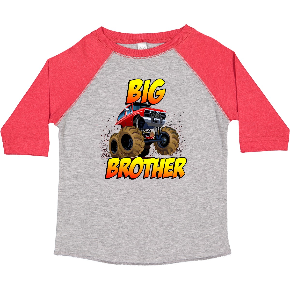 Inktastic Big Brother Monster Truck Toddler T-Shirt Child Preschooler Kid - Picture 4 of 12