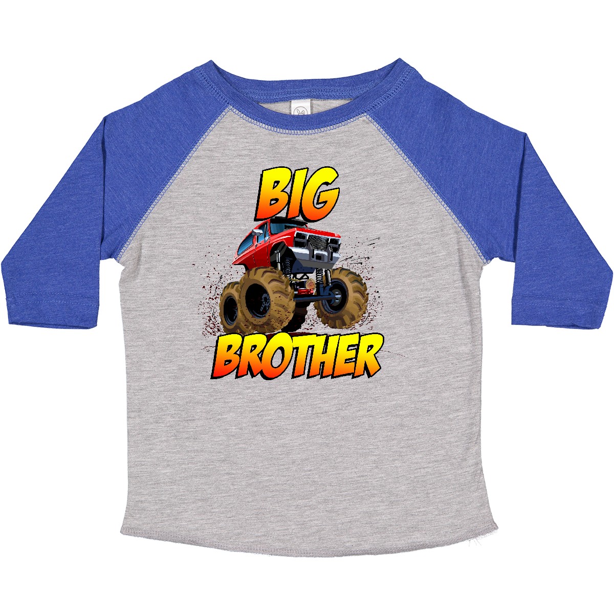 Inktastic Big Brother Monster Truck Toddler T-Shirt Child Preschooler Kid - Picture 5 of 12