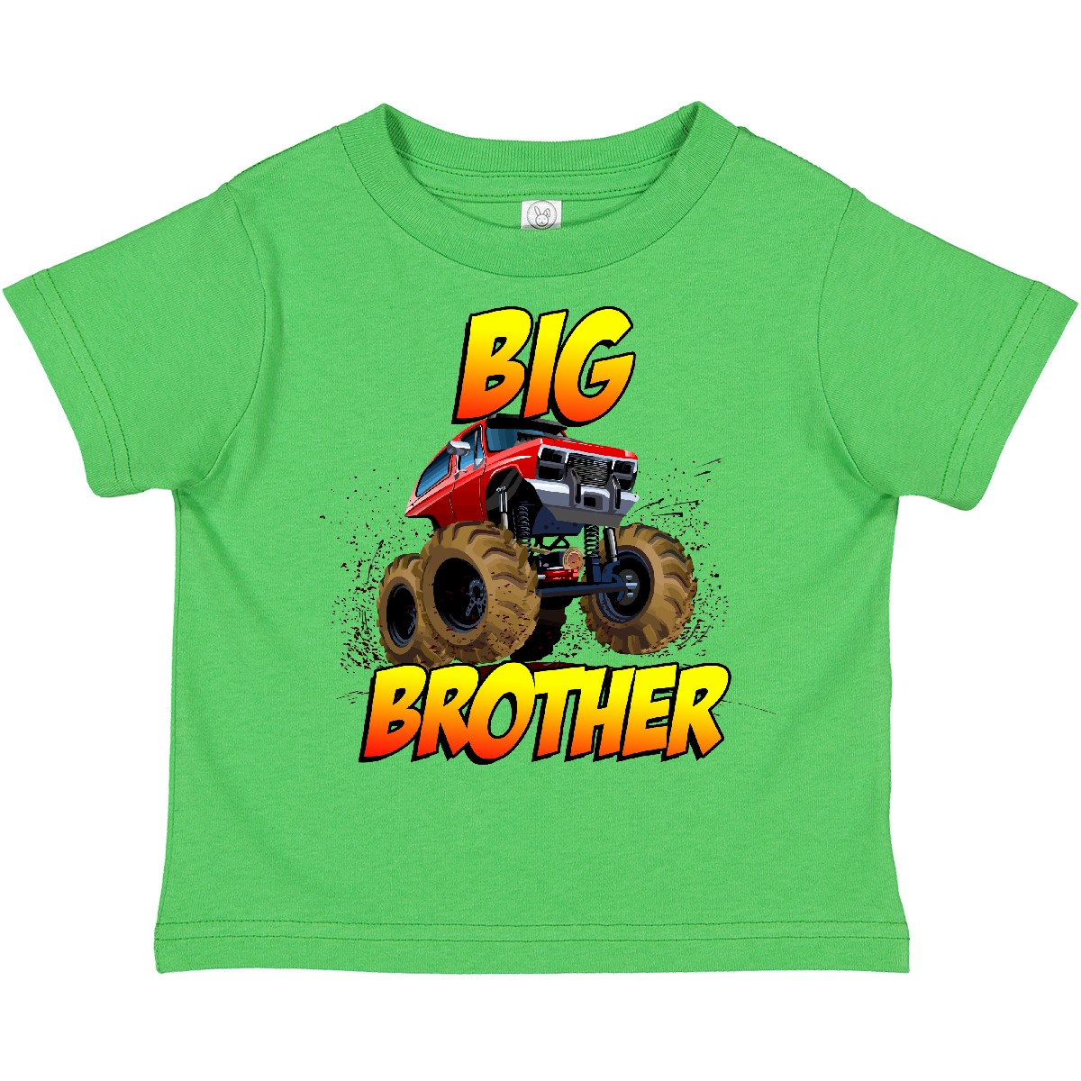 Inktastic Big Brother Monster Truck Toddler T-Shirt Child Preschooler Kid - Picture 2 of 12