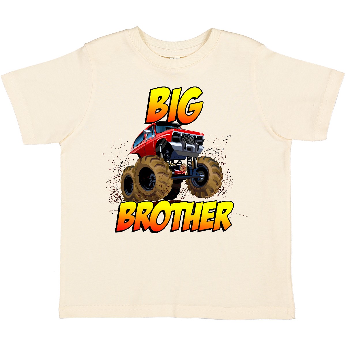 Inktastic Big Brother Monster Truck Toddler T-Shirt Child Preschooler Kid - Picture 8 of 12