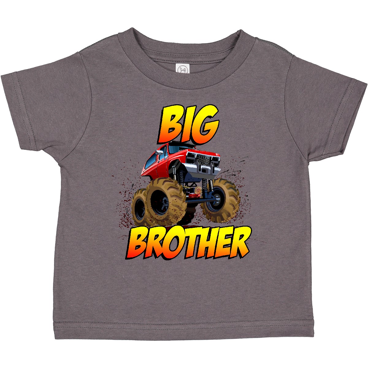 Inktastic Big Brother Monster Truck Toddler T-Shirt Child Preschooler Kid - Picture 3 of 12