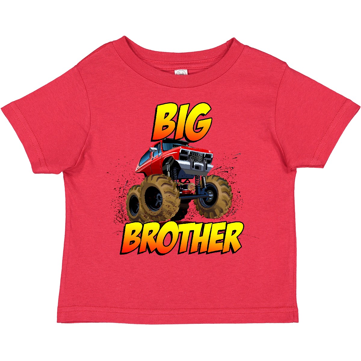 Inktastic Big Brother Monster Truck Toddler T-Shirt Child Preschooler Kid - Picture 10 of 13