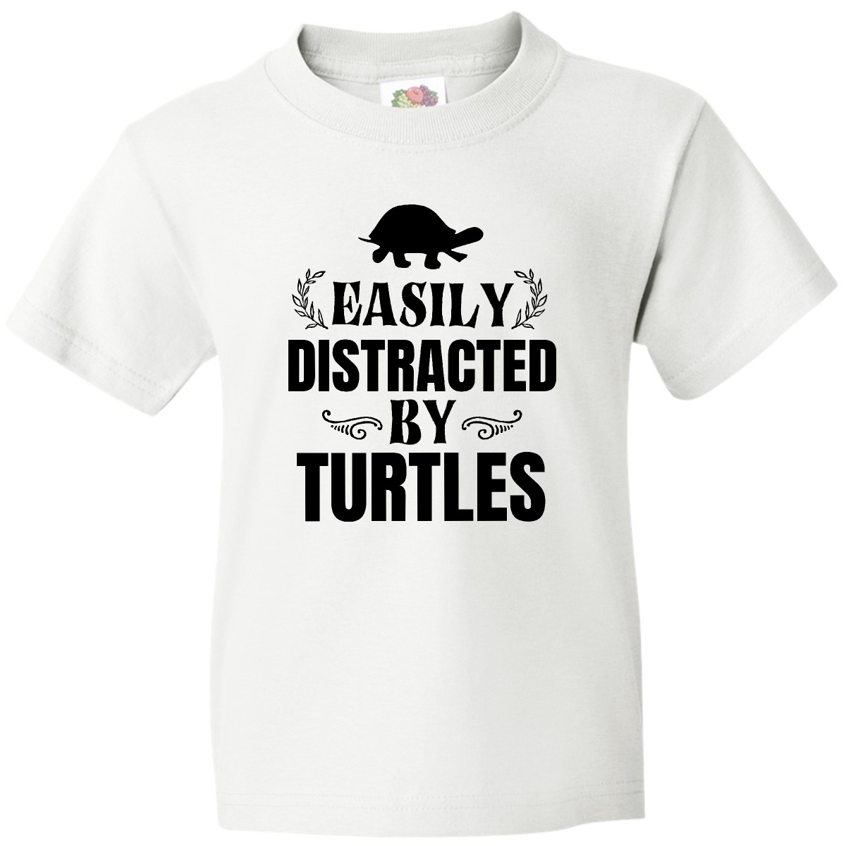 Inktastic Easily Distracted By Turtles Youth T-Shirt Pet I Love Lover Funny Tee - Picture 8 of 8
