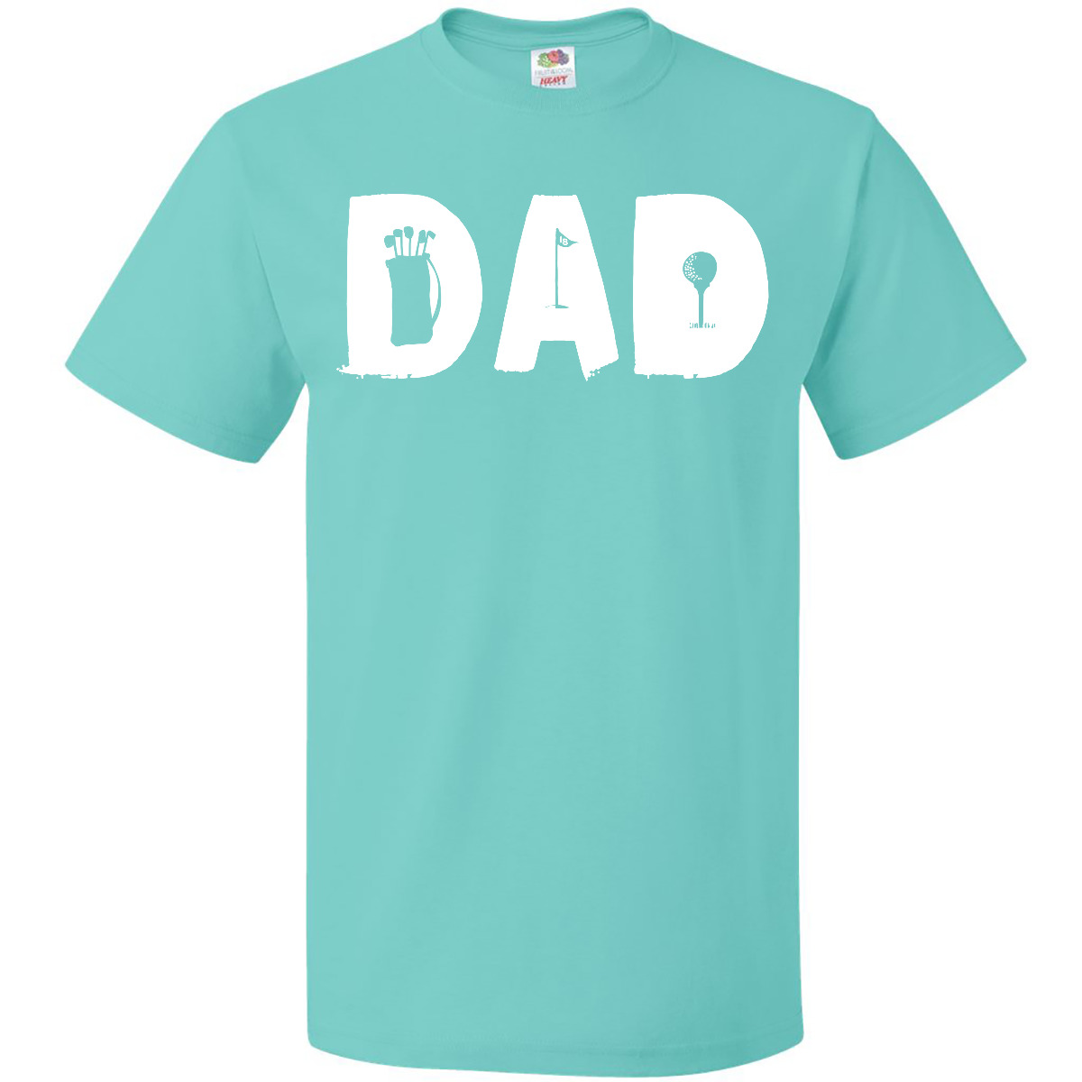 Inktastic Father's Day DAD With Golf Shapes T-Shirt Time 18th Hole Pro Hobby Par - Picture 7 of 7