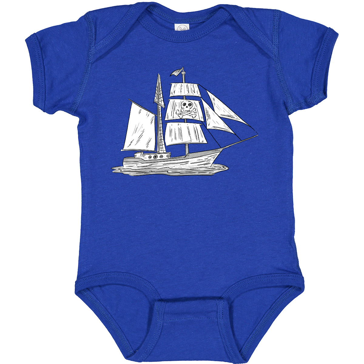 Inktastic Pirate Ship Illustration Baby Bodysuit Pirates Sailor High Seas Lover - Picture 9 of 10