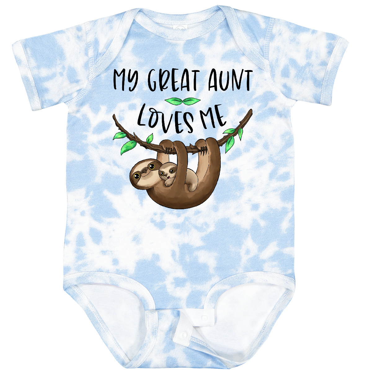 Inktastic My Great Aunt Loves Me Lindo Perezoso y Bebé Bebé Body Familia Perezosos - Imagen 15 de 20