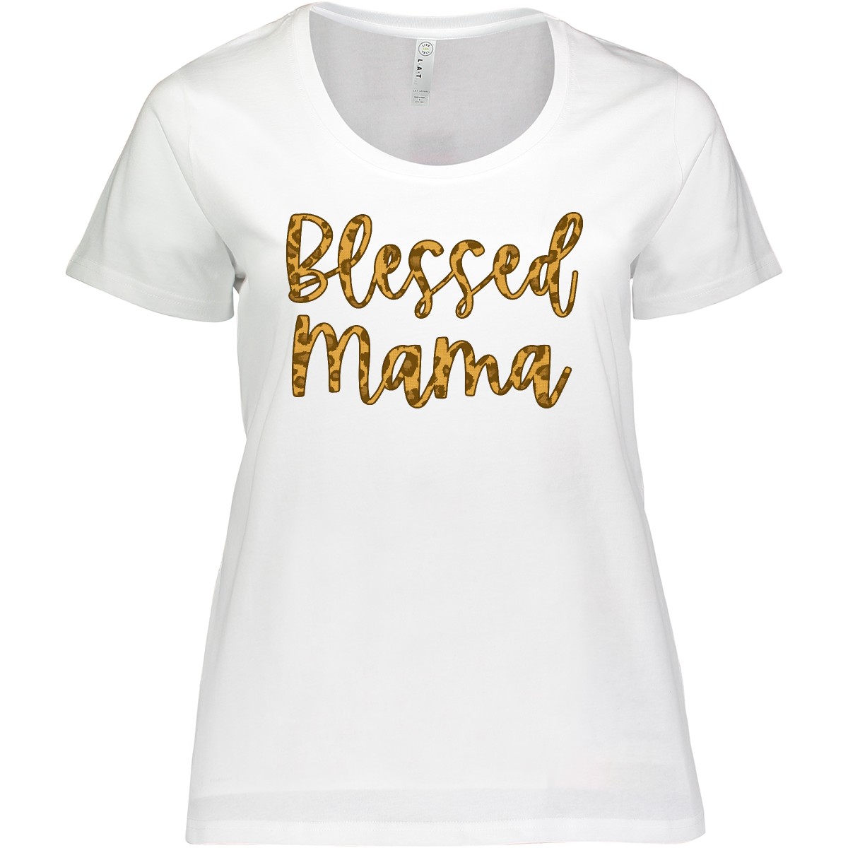 Inktastic Blessed Mama In Leopard Print Women's Plus Size T-Shirt Mothers Mom