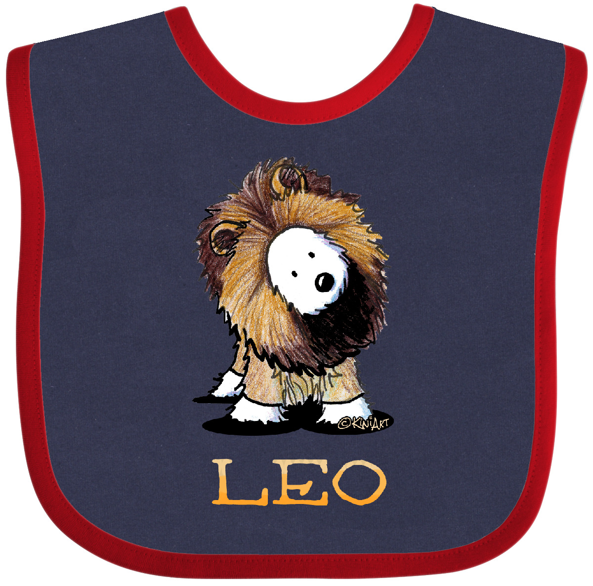 Inktastic Zodiac Westie LEO For Darks Baby Bib - KiniArt Lion Whwt Terrier West - Picture 9 of 12