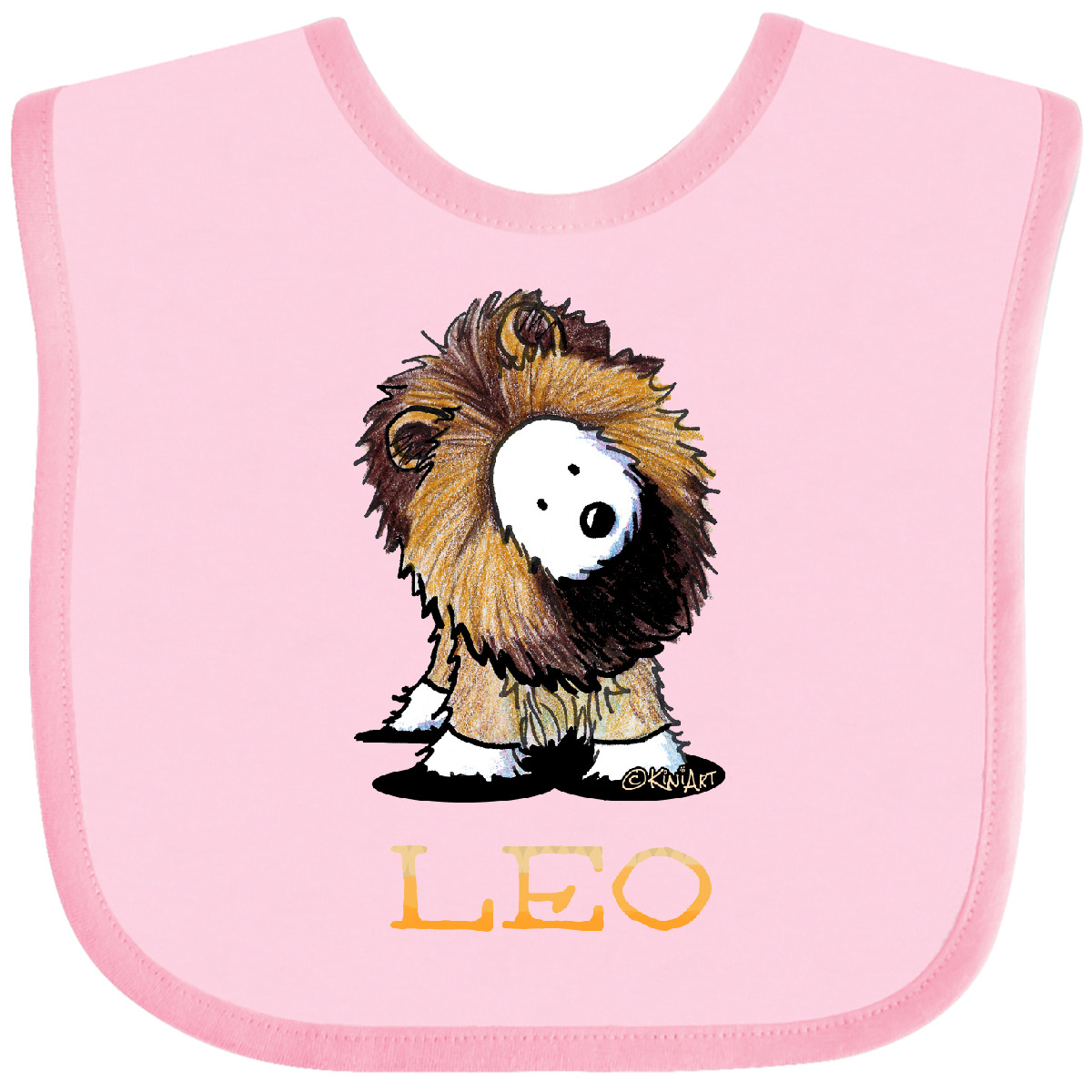 Inktastic Zodiac Westie LEO For Darks Baby Bib - KiniArt Lion Whwt Terrier West - Picture 10 of 12