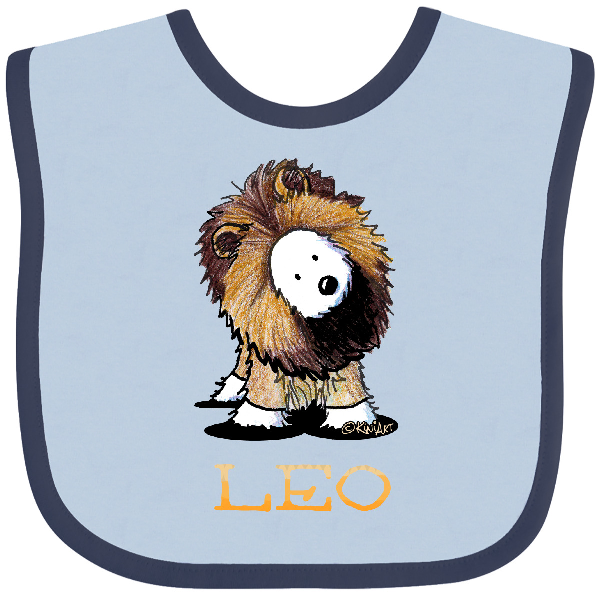 Inktastic Zodiac Westie LEO For Darks Baby Bib - KiniArt Lion Whwt Terrier West - Picture 5 of 12