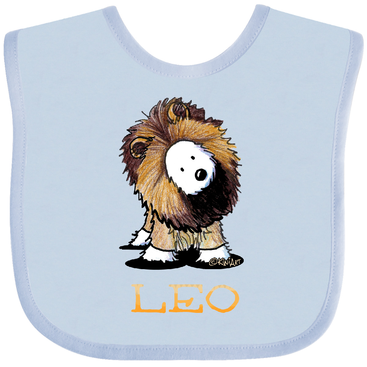 Inktastic Zodiac Westie LEO For Darks Baby Bib - KiniArt Lion Whwt Terrier West - Picture 8 of 12