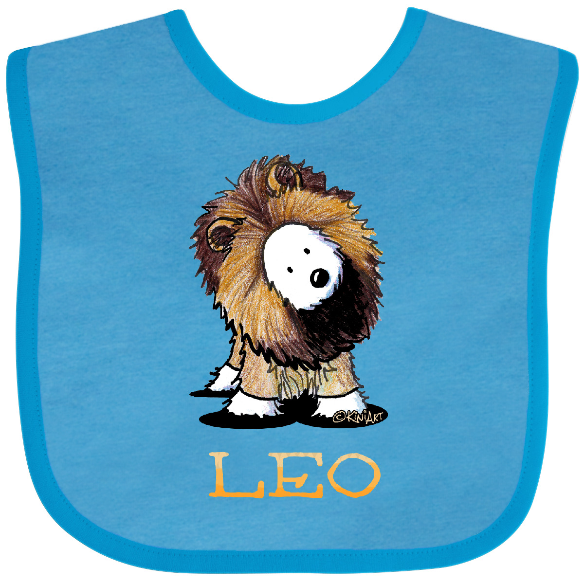Inktastic Zodiac Westie LEO For Darks Baby Bib - KiniArt Lion Whwt Terrier West - Picture 12 of 12