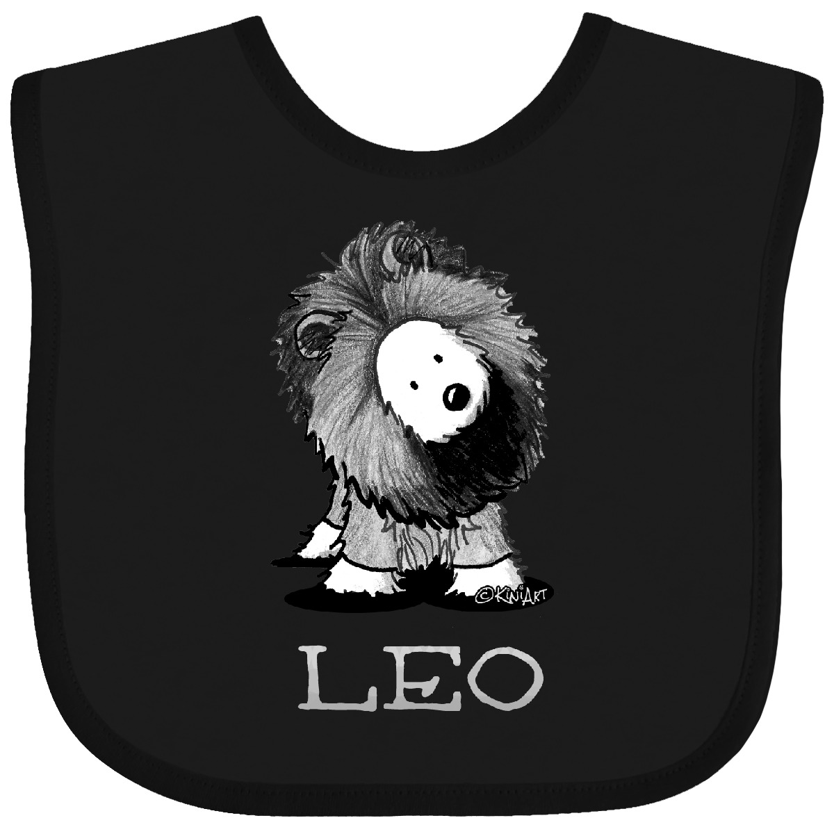 Inktastic Zodiac Westie LEO For Darks Baby Bib - KiniArt Lion Whwt Terrier West - Picture 2 of 12