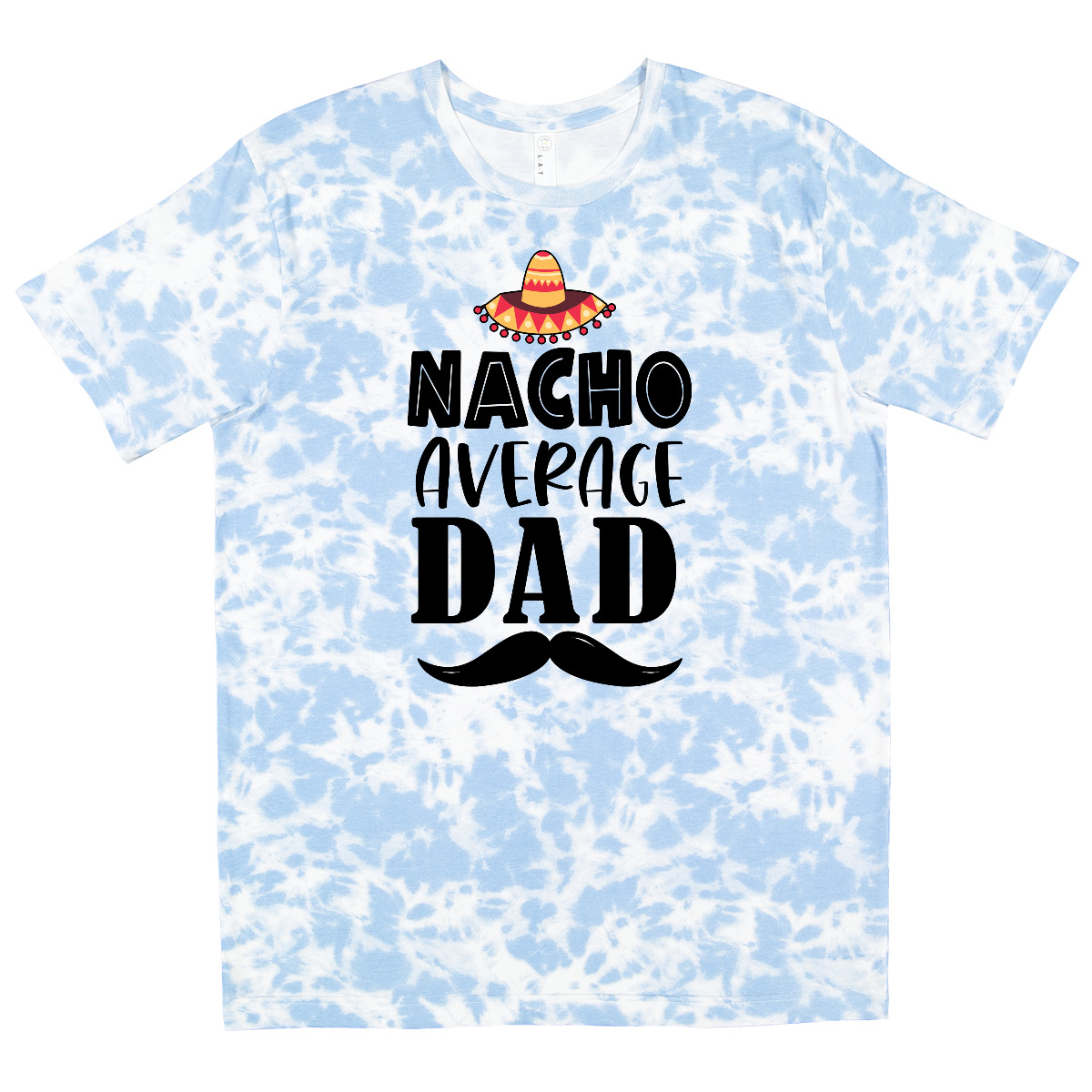 Inktastic Father's Day Nacho Average Dad With Sombrero T-Shirt Happy Father Pun - Picture 8 of 9