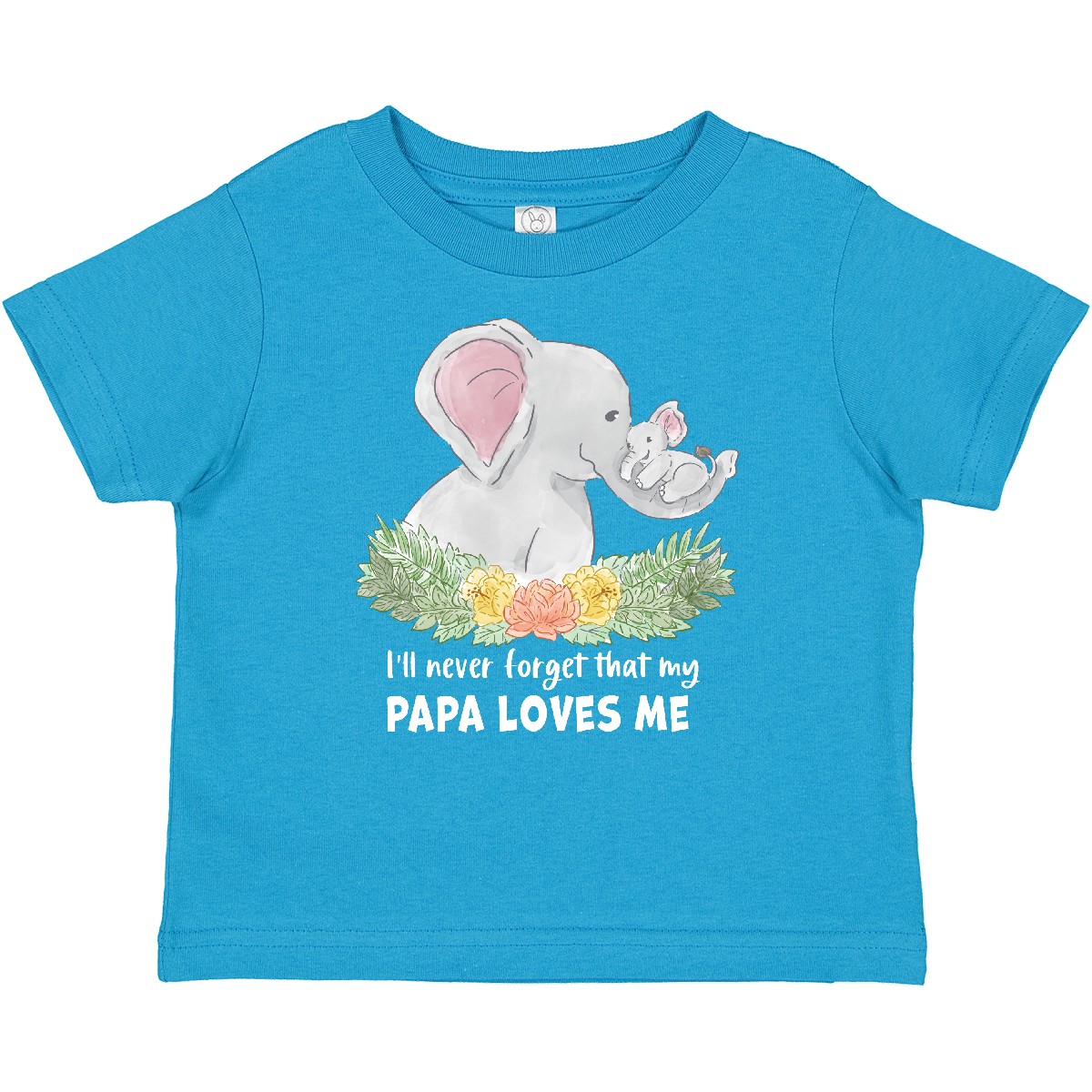 Inktastic I'll Never Forget That My Papa Loves Me With Cute Baby T-Shirt Animals - Picture 9 of 9
