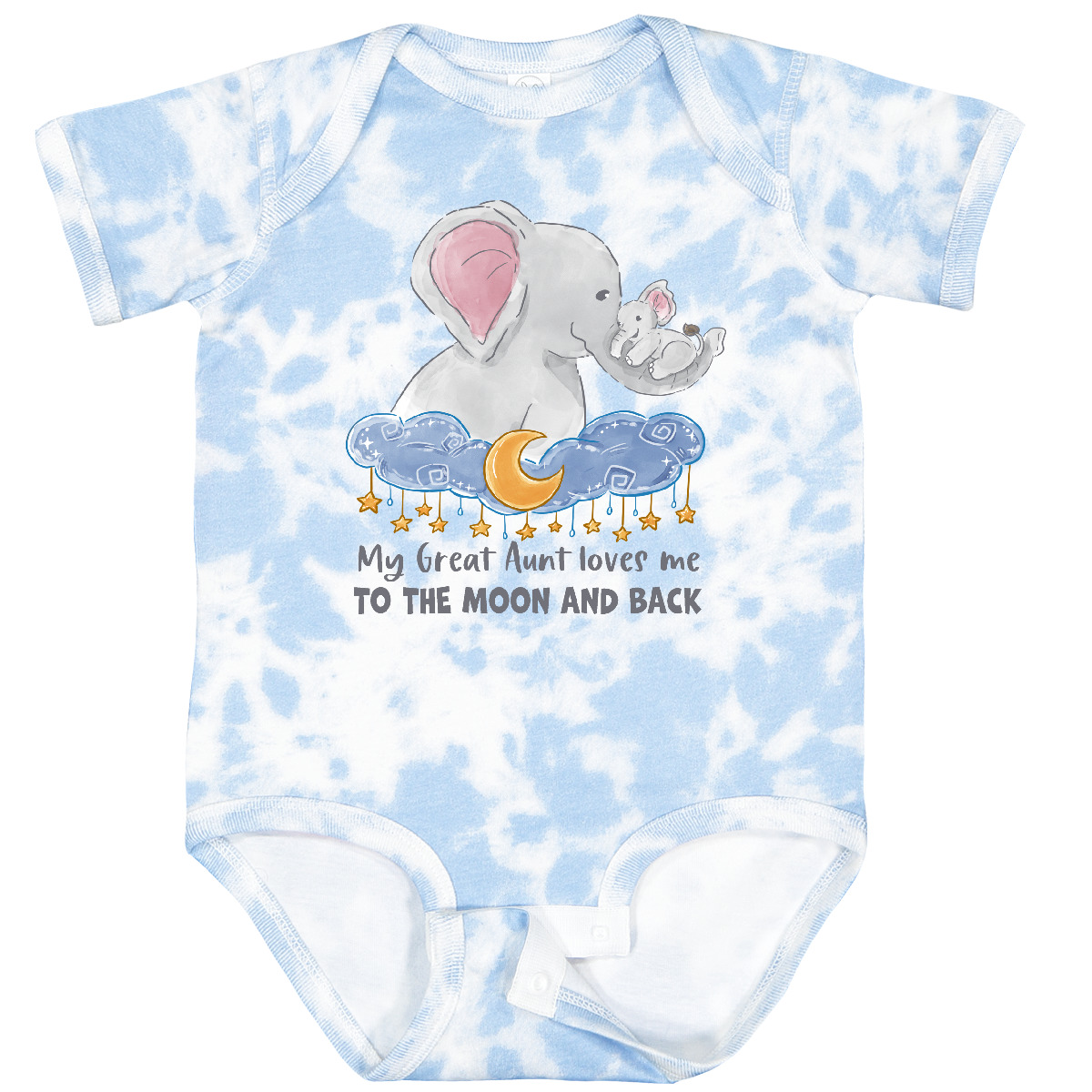 Inktastic My Great Aunt Loves Me To The Moon And Back Baby Bodysuit Animals Zoo - Picture 11 of 16