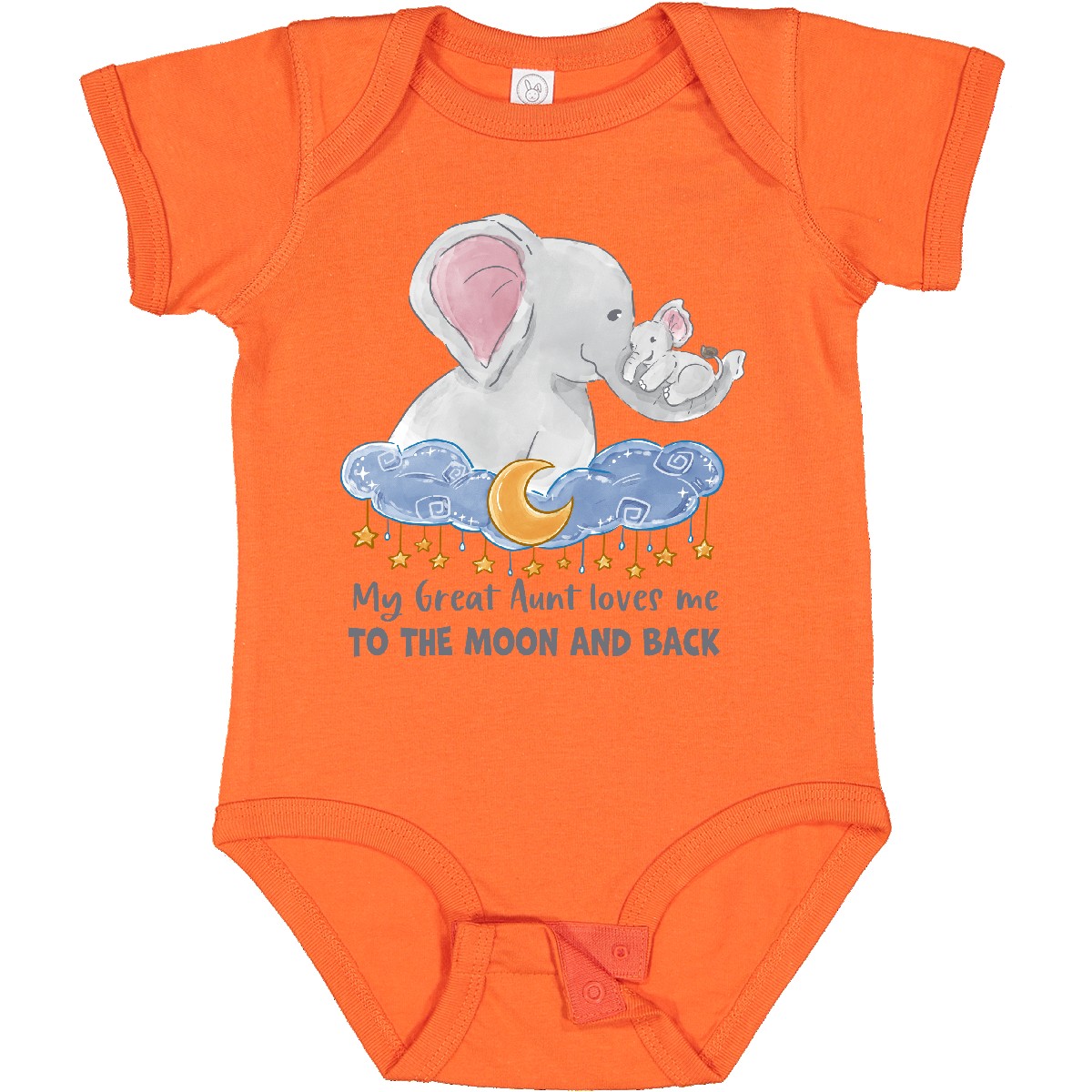 Inktastic My Great Aunt Loves Me To The Moon And Back Baby Bodysuit Animals Zoo - Picture 8 of 16