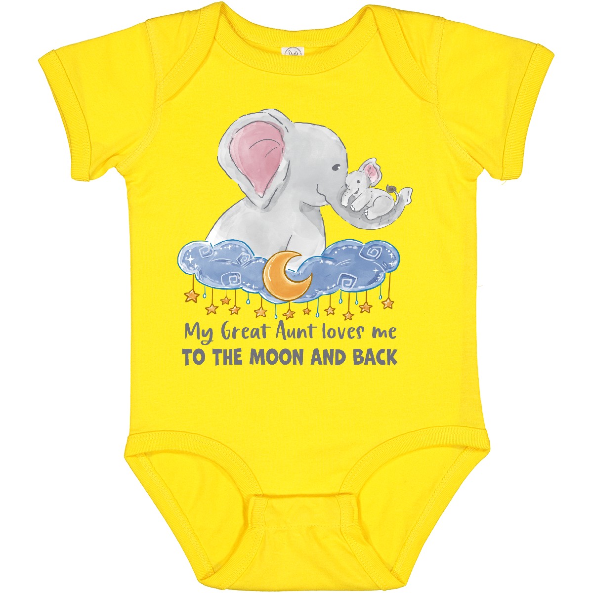 Inktastic My Great Aunt Loves Me To The Moon And Back Baby Bodysuit Animals Zoo - Picture 16 of 16