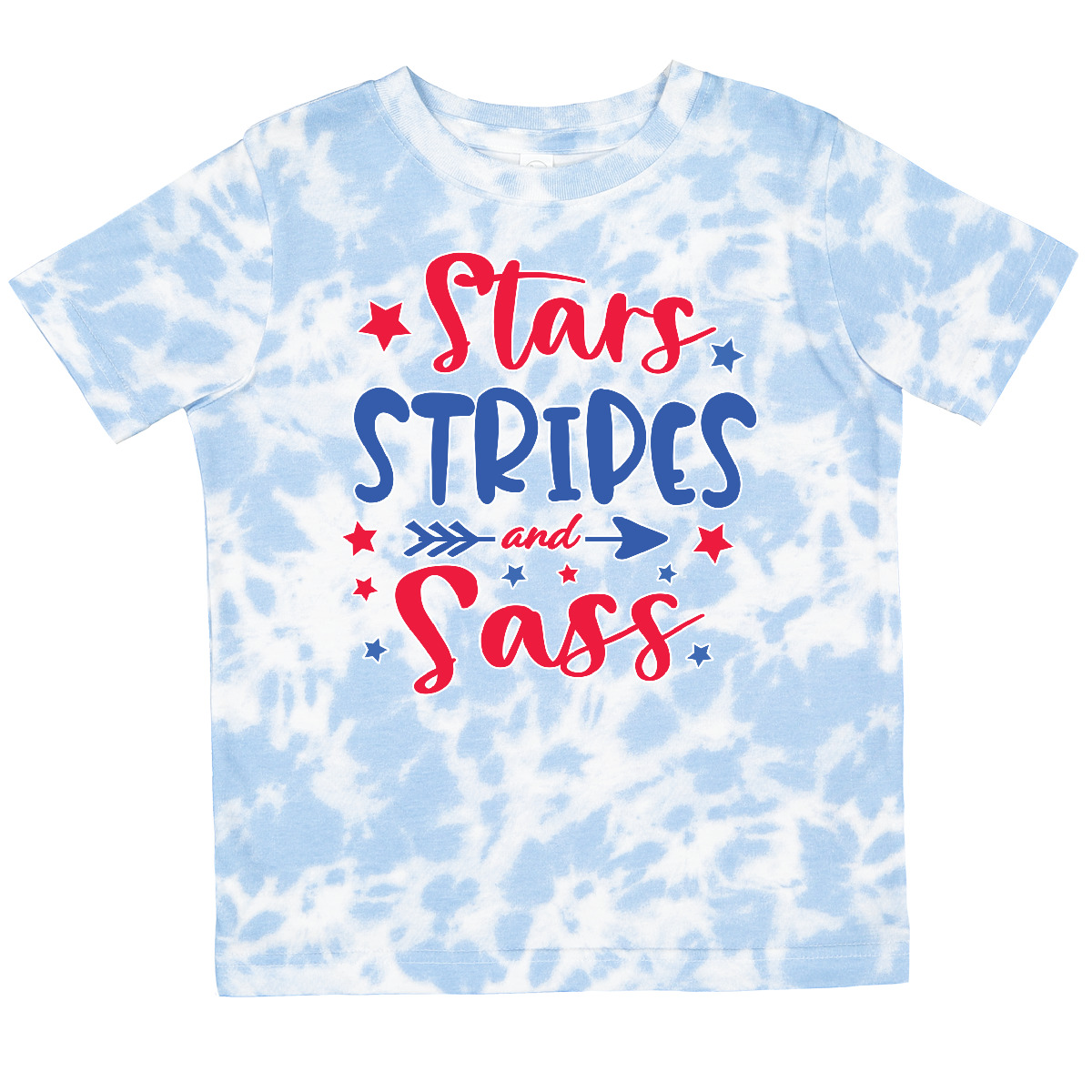Inktastic 4th Of July Stars Stripes And Sass Blue And Red Stars Toddler T-Shirt - Picture 12 of 12