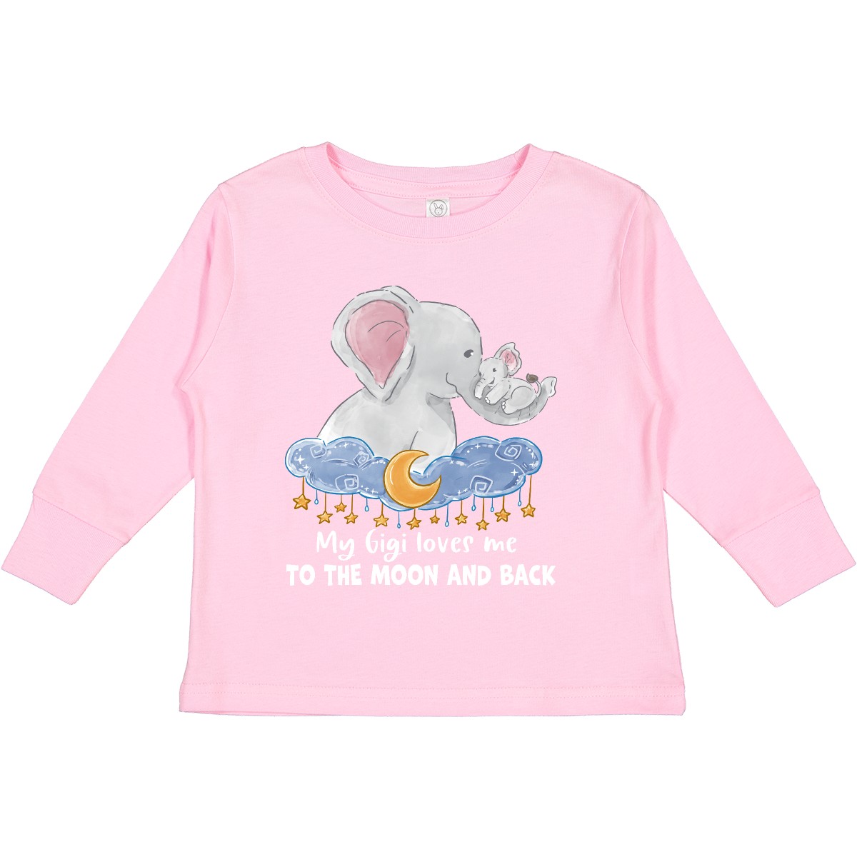 Inktastic My Gigi Loves Me To The Moon And Back Toddler Long Sleeve T-Shirt Zoo - Picture 4 of 5