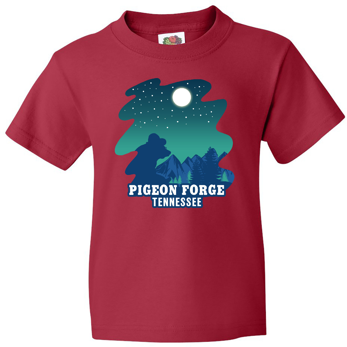 Inktastic Smoky Mountains Pigeon Forge Tennessee With Bear Youth T-Shirt State - Picture 7 of 10