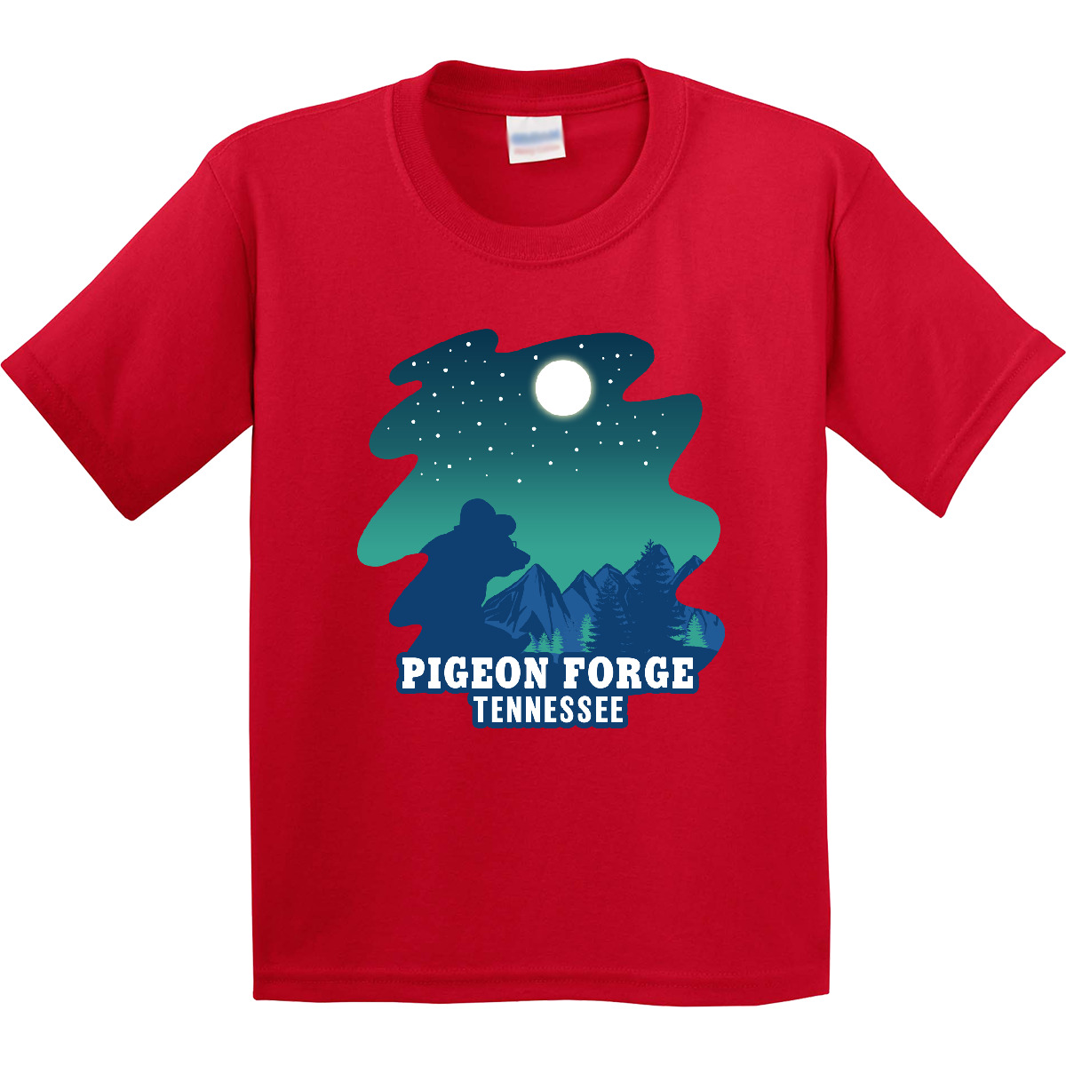 Inktastic Smoky Mountains Pigeon Forge Tennessee With Bear Youth T-Shirt State - Picture 8 of 10