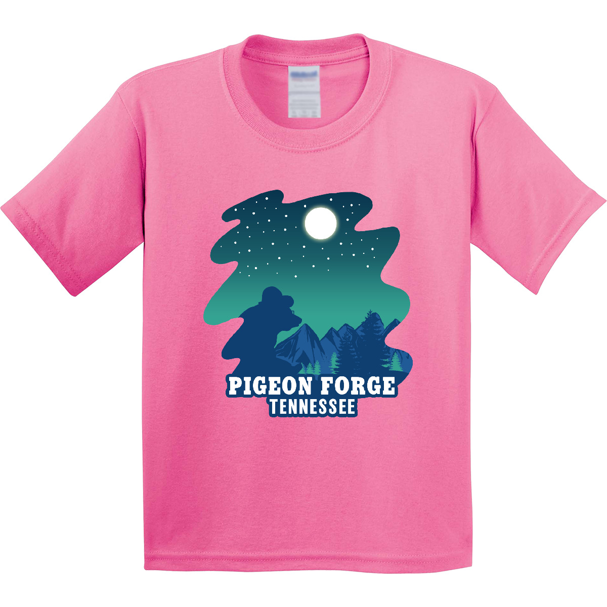 Inktastic Smoky Mountains Pigeon Forge Tennessee With Bear Youth T-Shirt State - Picture 2 of 10